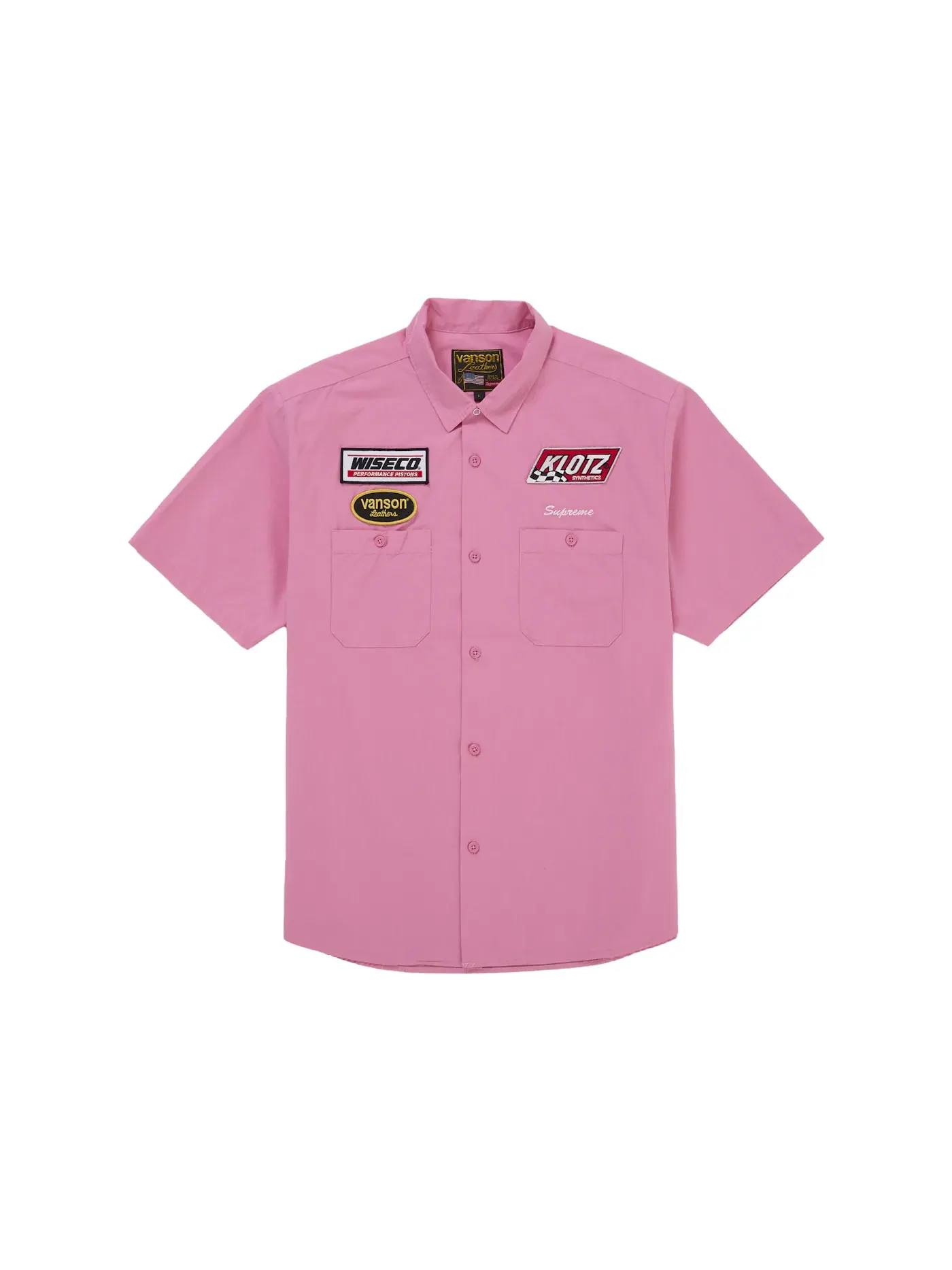 Мужская рубашка с коротким рукавом с принтом Shirt Supreme — изображение 1 из 2, розовый
