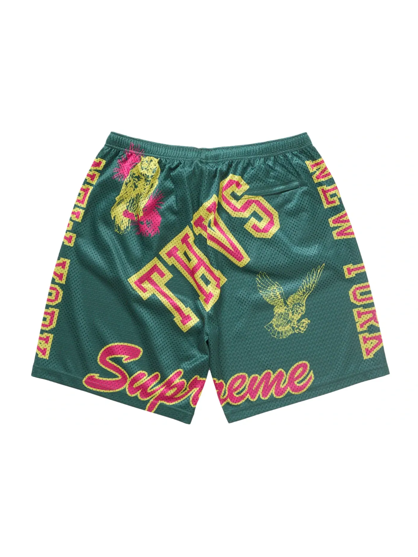 Мужские шорты из сетки Varsity Mesh Supreme — изображение 2 из 2, зеленый