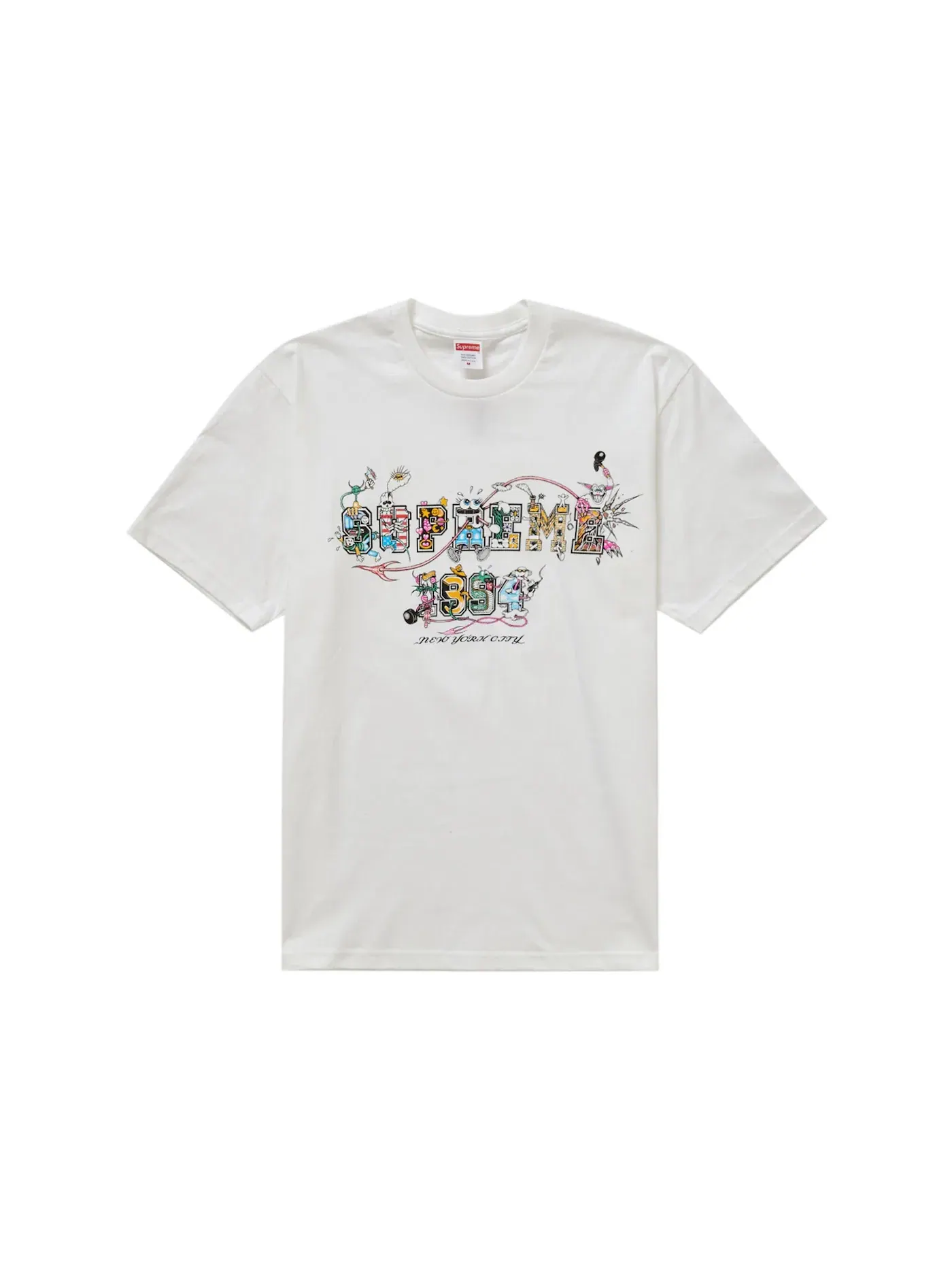 Мужская футболка с принтом Supreme, Tee — изображение 1 из 1, белый