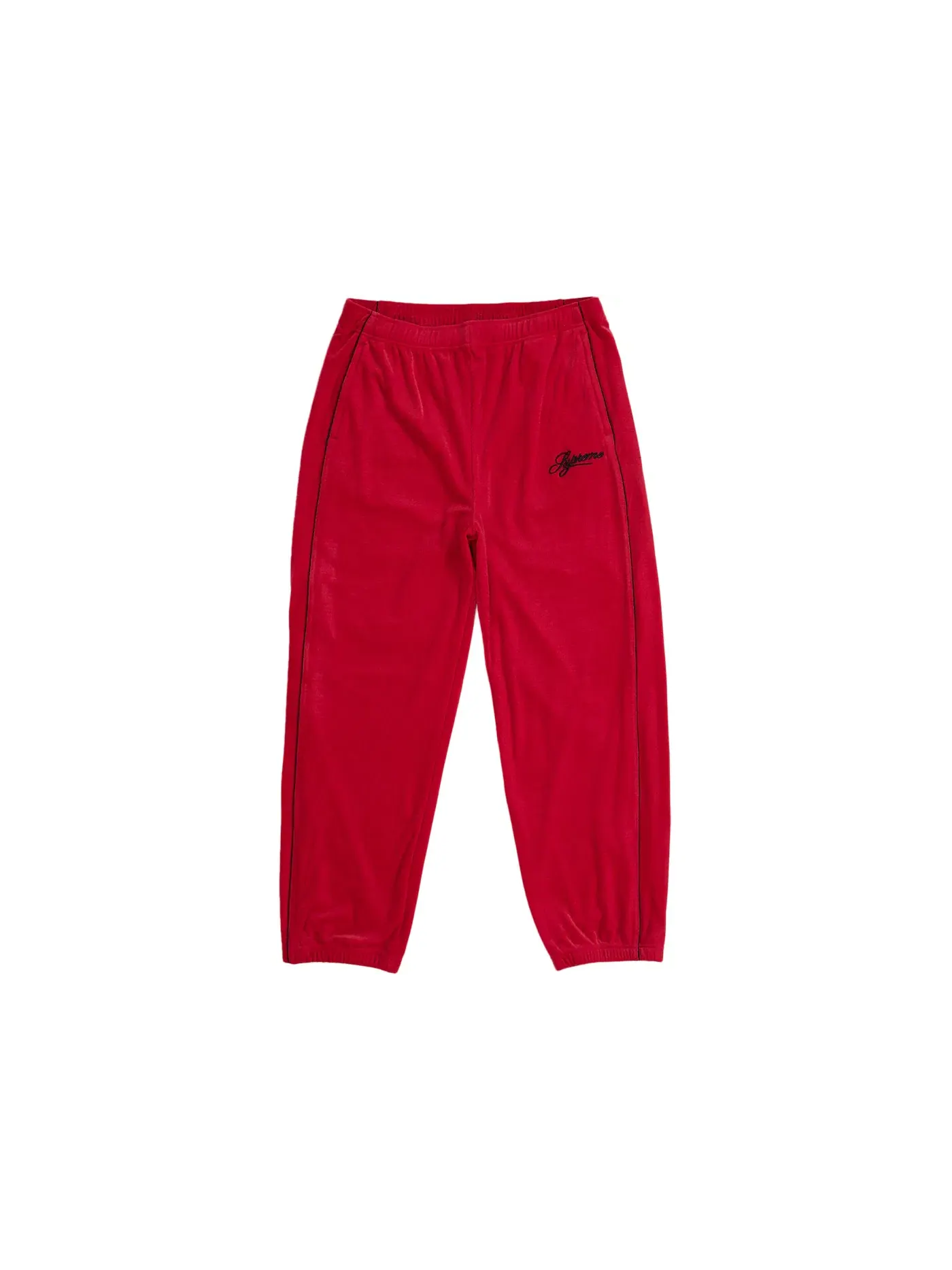 Мужские спортивные штаны из велюра с сеткой Pant Supreme — изображение 1 из 2, красный