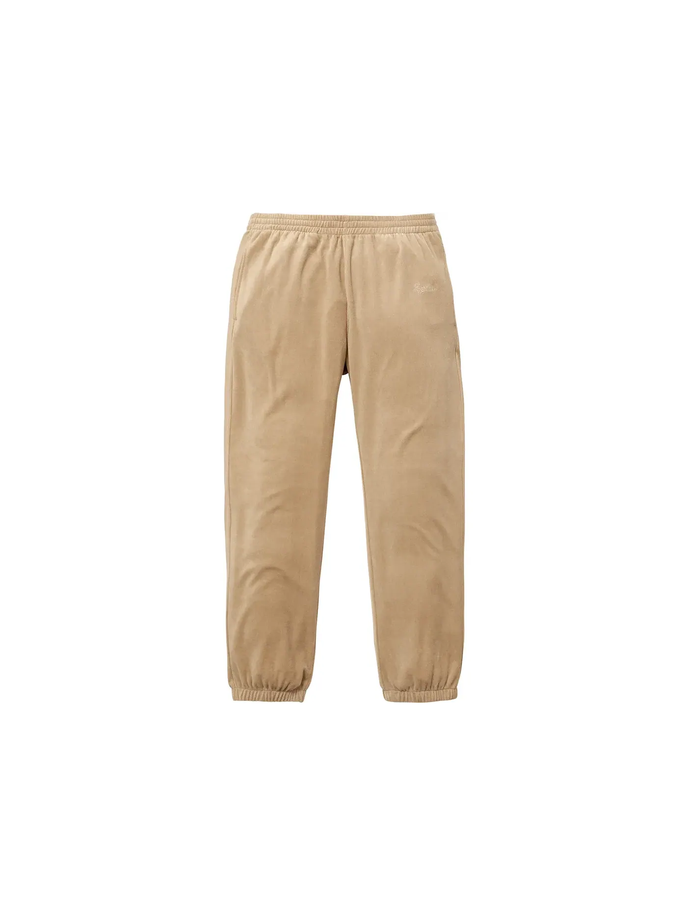 Мужские спортивные штаны Supreme Velour Warm Up Pant — изображение 1 из 2, хаки
