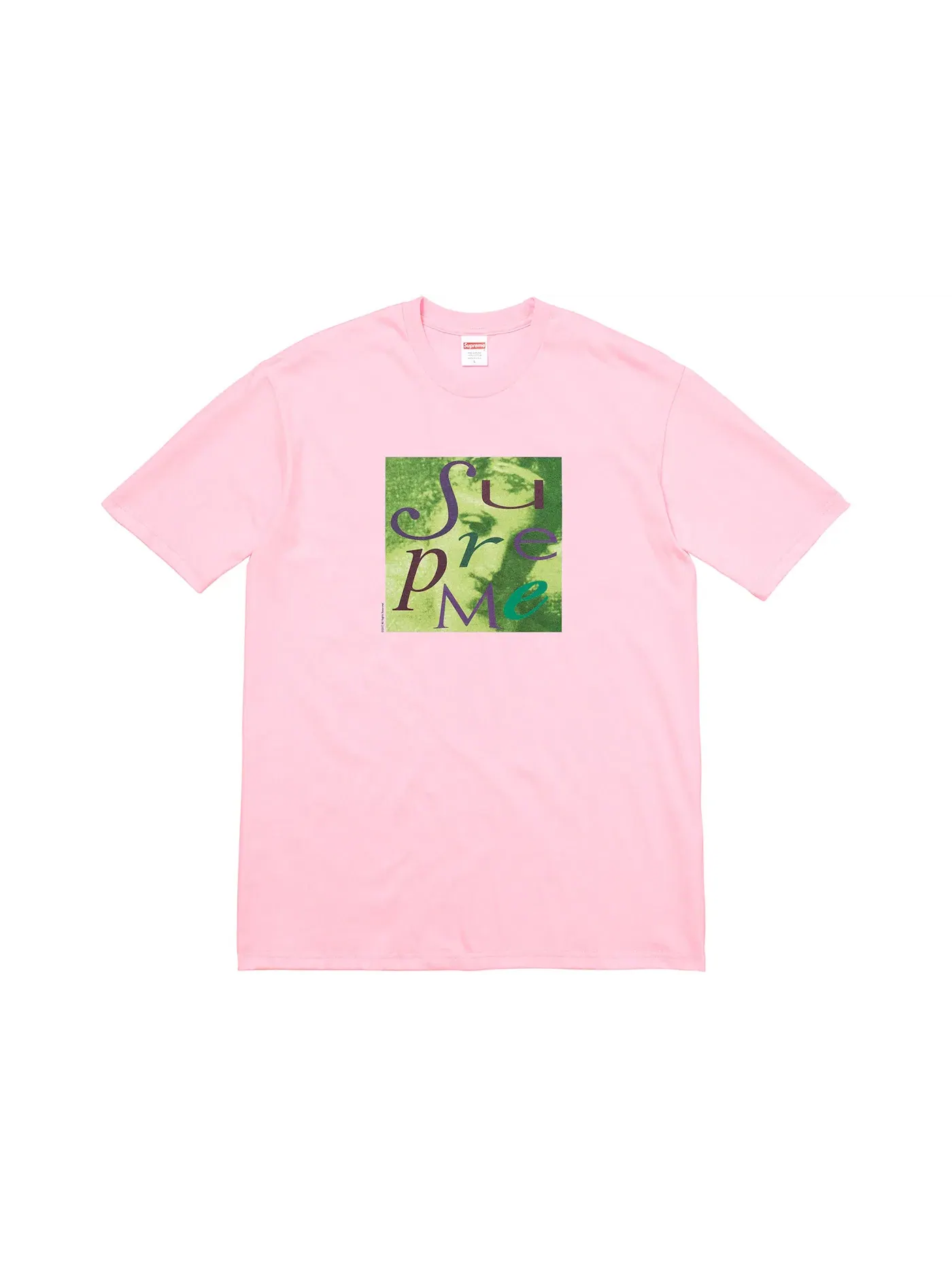 Мужская футболка с принтом Supreme Tee — изображение 1 из 1, розовый