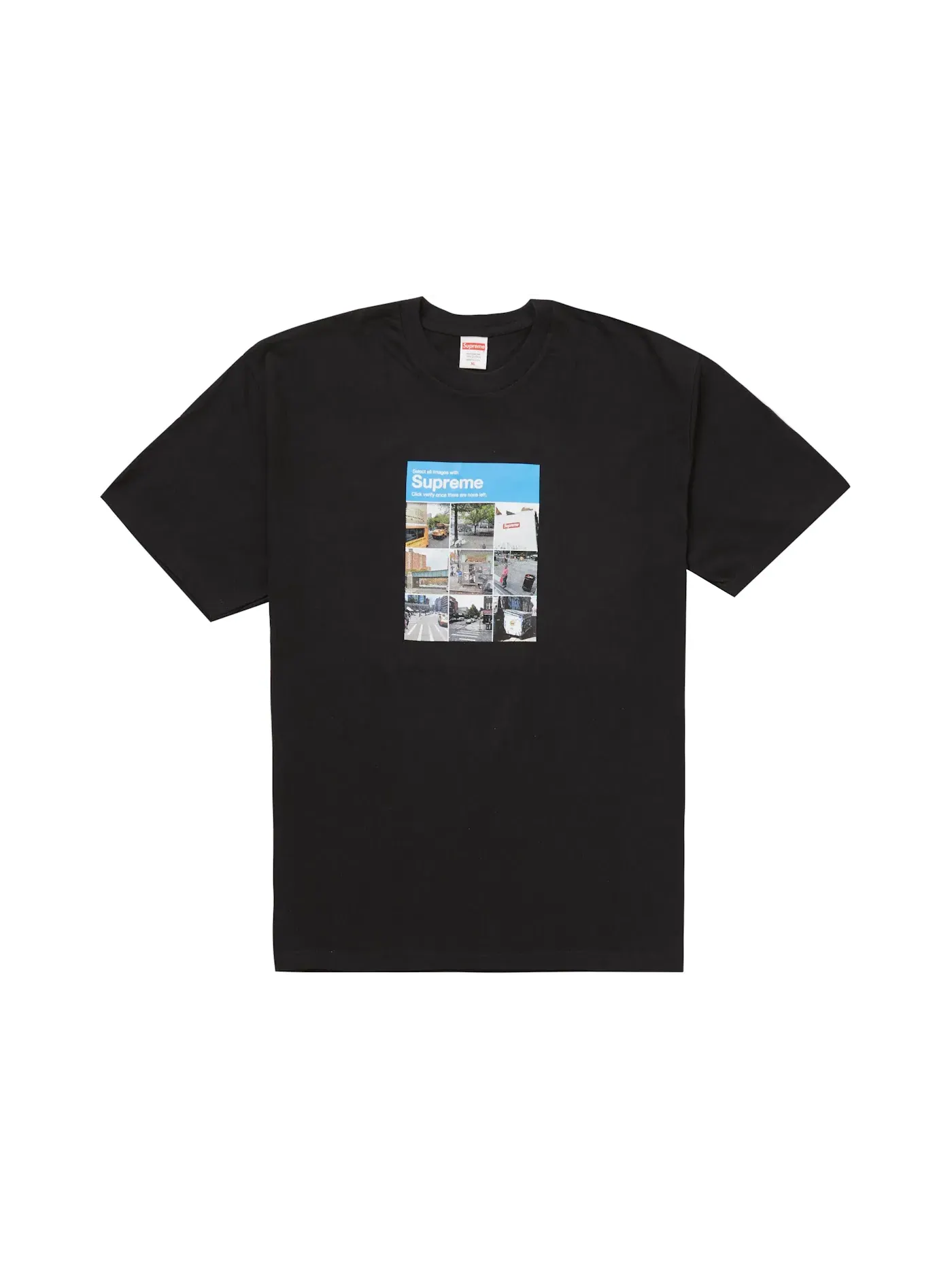 Мужская футболка с принтом Supreme Tee — изображение 1 из 1, черный