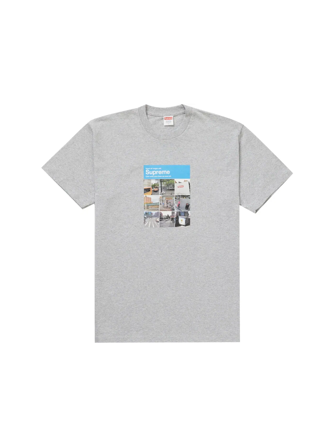 Мужская футболка с принтом Supreme Tee — изображение 1 из 1, серый