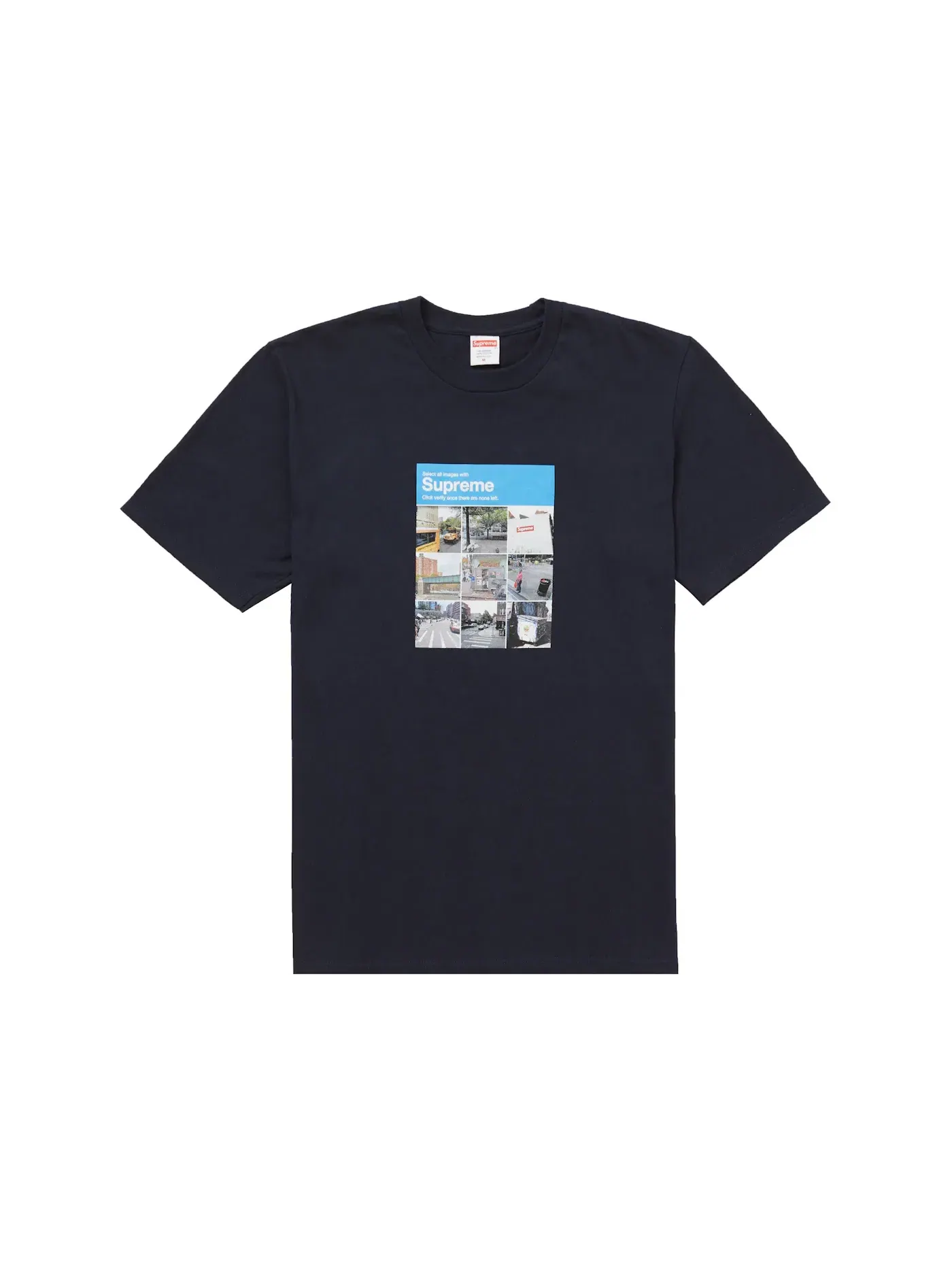 Мужская футболка с принтом Tee Supreme — изображение 1 из 1, темно-синий