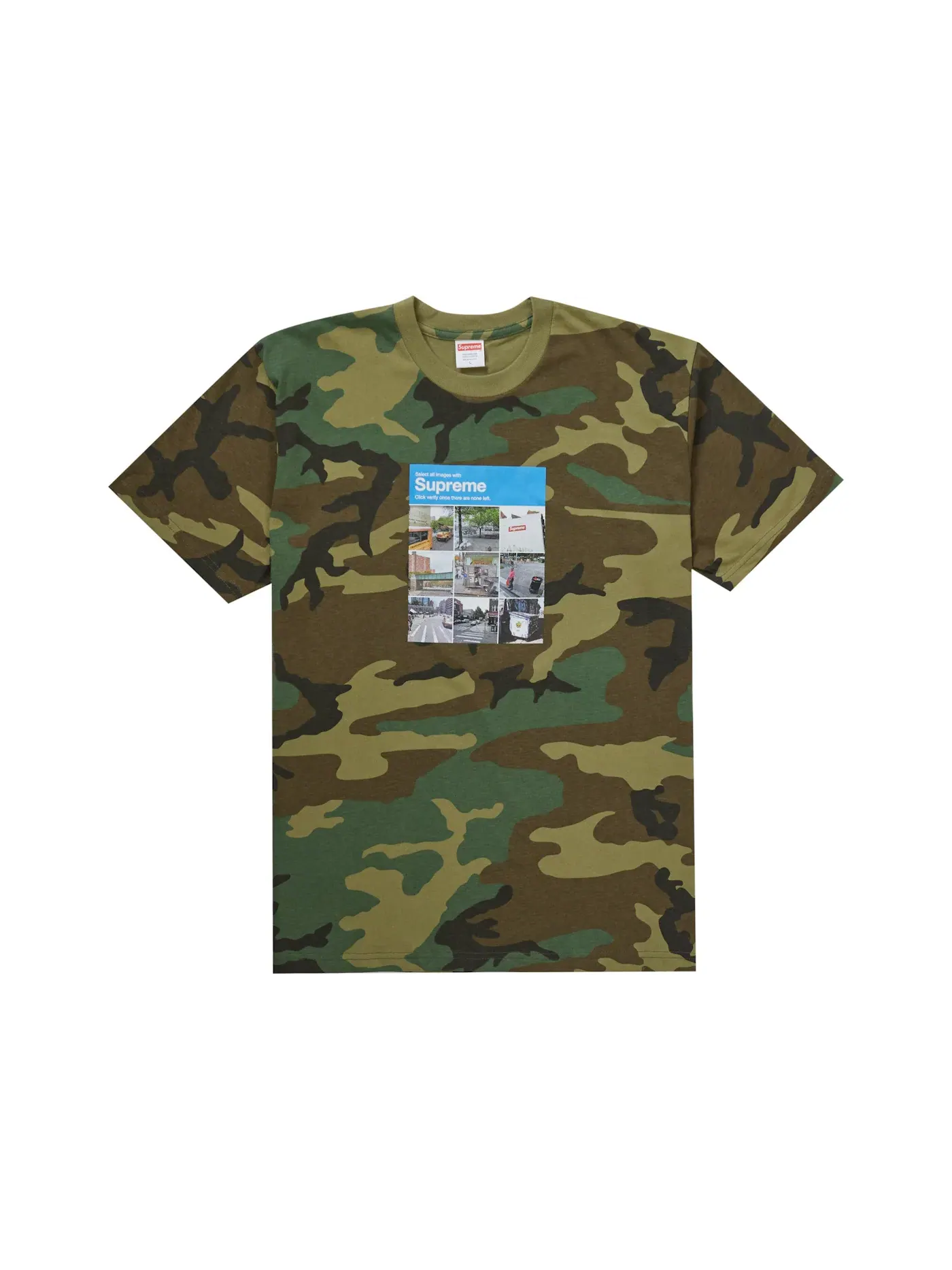 Мужская футболка с принтом Tee Supreme, Woodland Camo — изображение 1 из 1