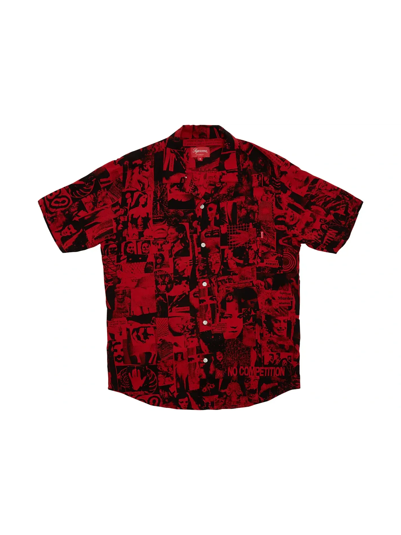 Мужская рубашка с принтом Supreme Shirt — изображение 1 из 2, красный
