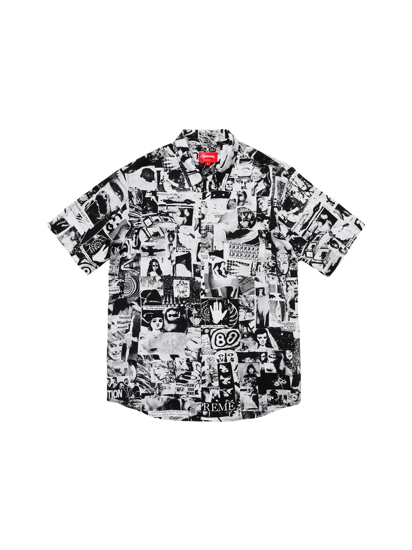 Мужская рубашка Supreme Supreme Vibrations Rayon Shirt — изображение 1 из 2, белый