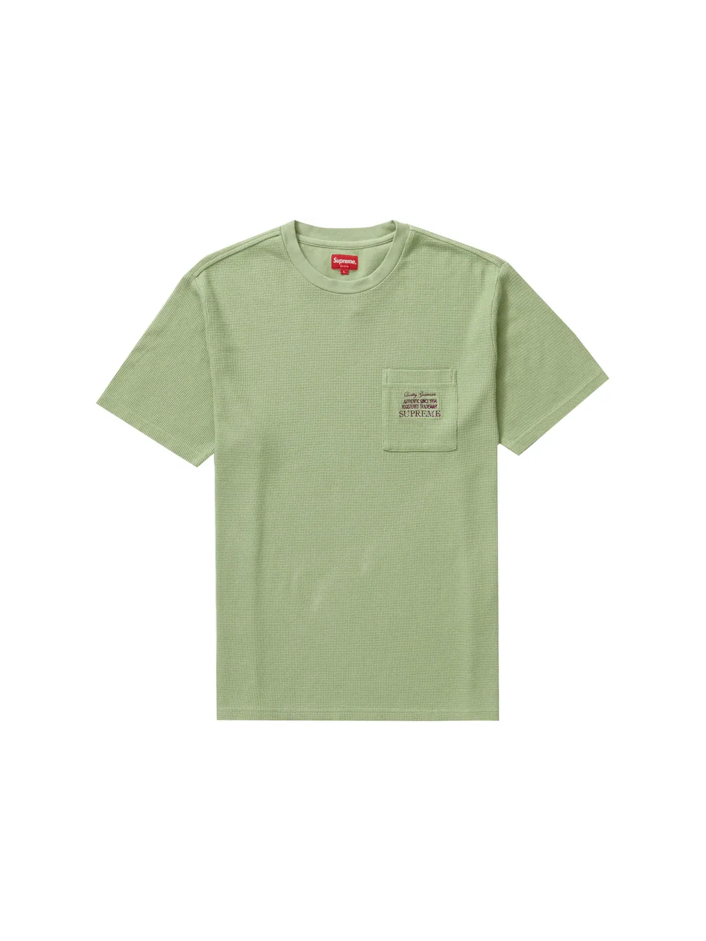 Мужская футболка с вафельным карманом Supreme Tee — изображение 1 из 1, шалфейный