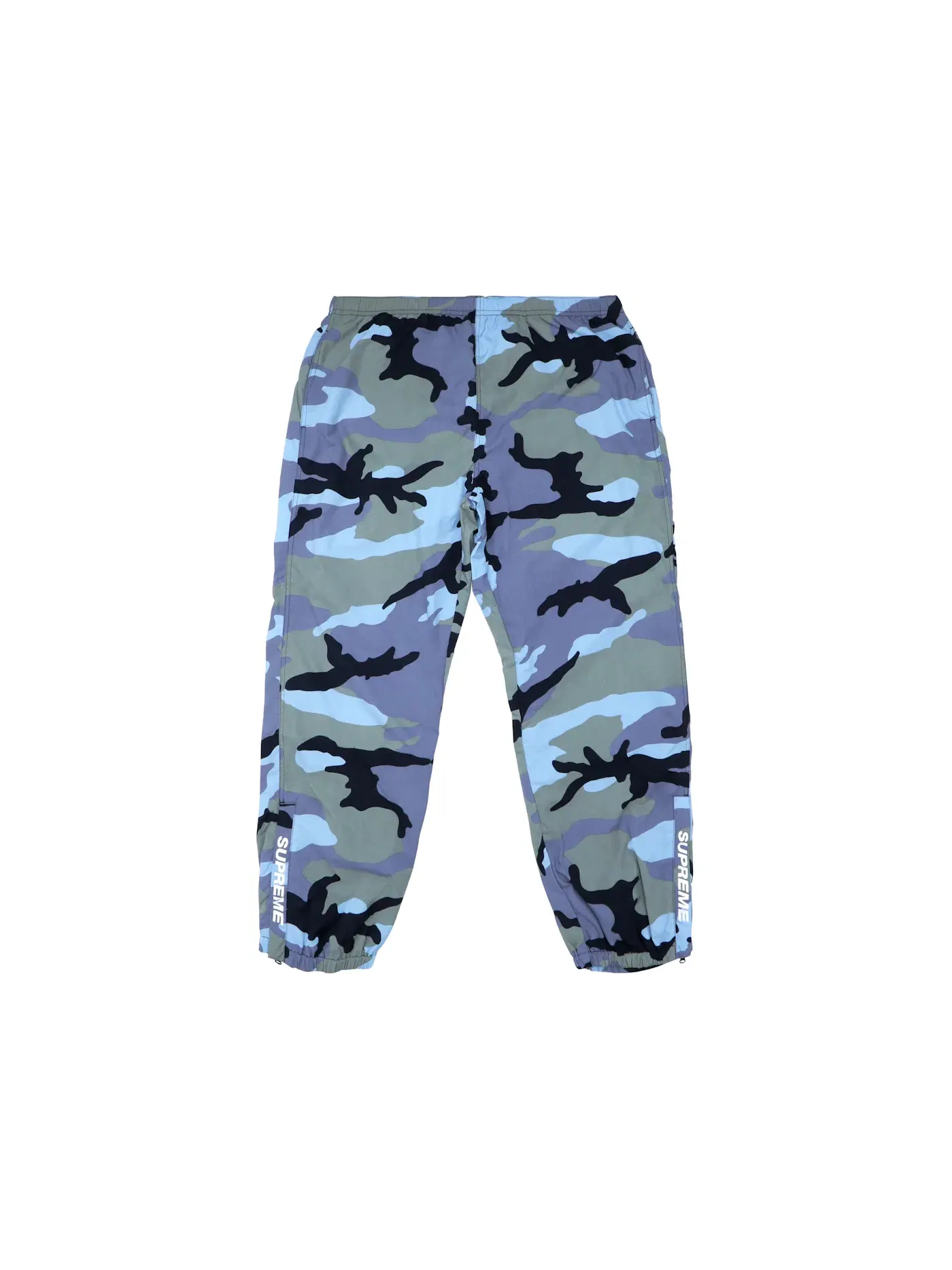 Мужские спортивные штаны с принтом Supreme Pant (SS18) Blue Camo — изображение 1 из 2, синий