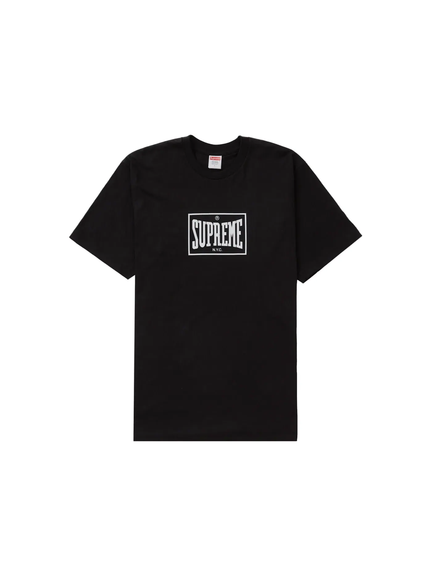 Мужская футболка с принтом Warm Up Supreme — изображение 1 из 1, черный
