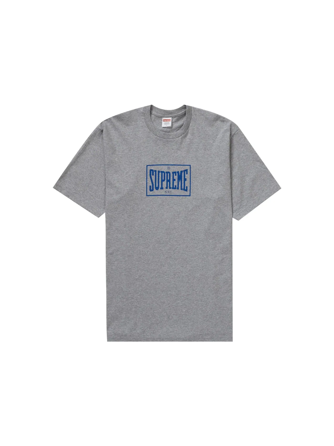Мужская футболка с принтом Supreme Tee — изображение 1 из 1, серый