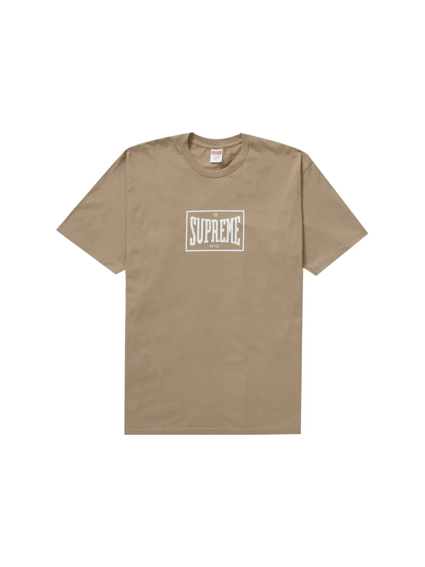 Мужская футболка Supreme Warm Up Tee Supreme — изображение 1 из 1, хаки