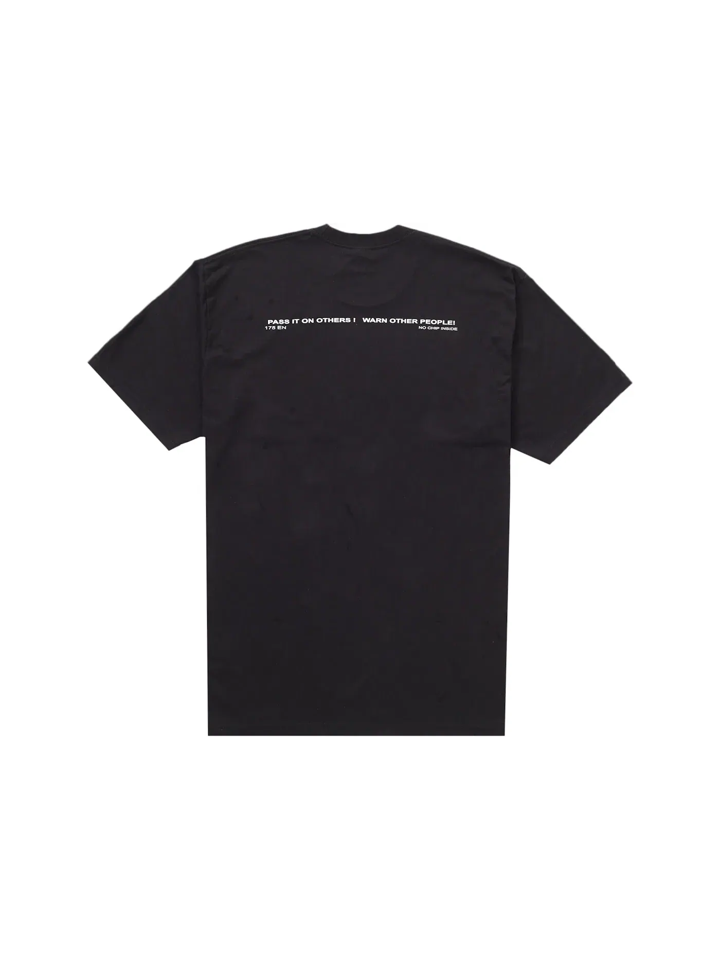 Мужская футболка с принтом Supreme Tee — изображение 2 из 2, черный