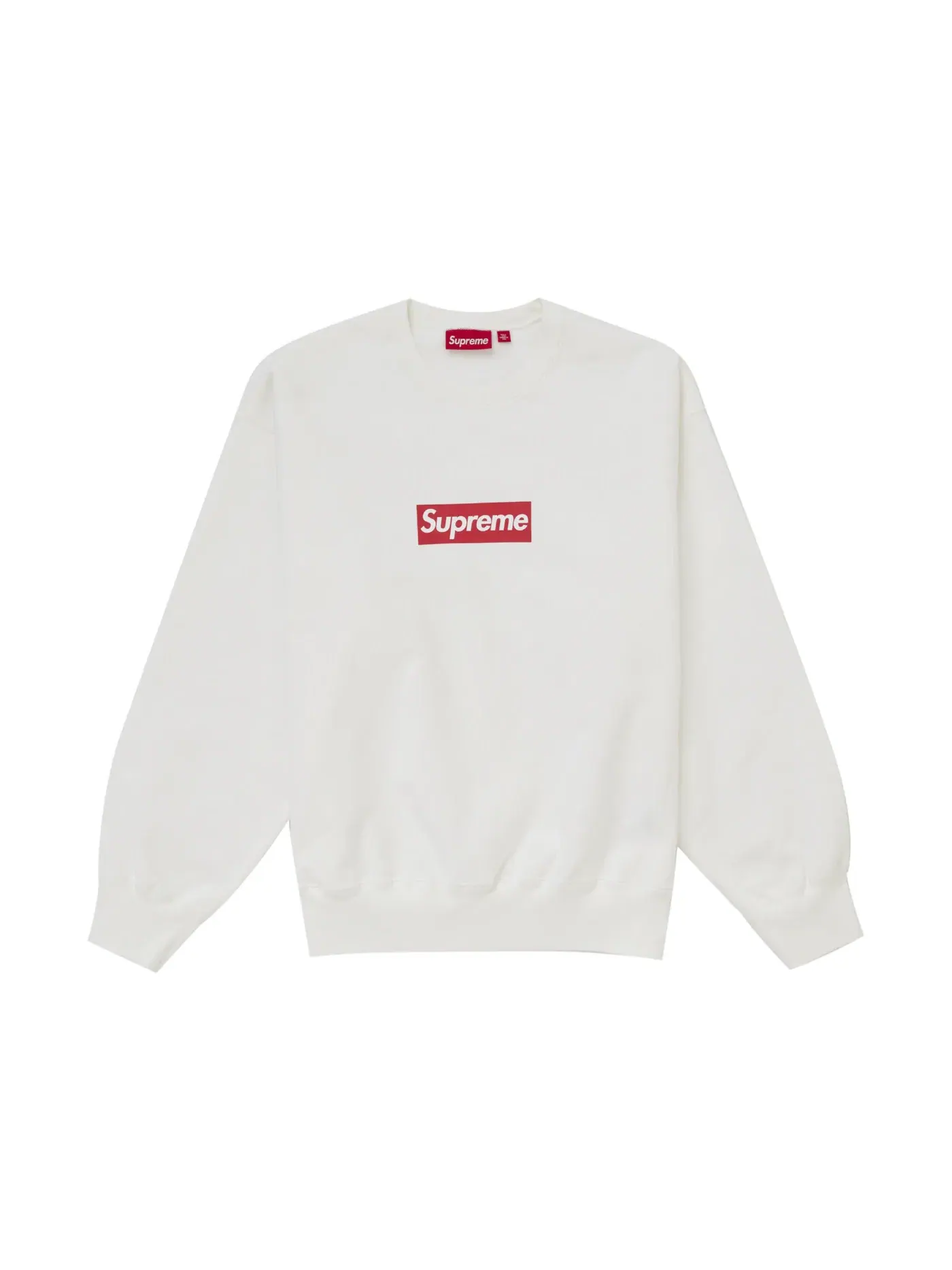 Мужской свитшот с принтом Crewneck Supreme — изображение 1 из 1, белый