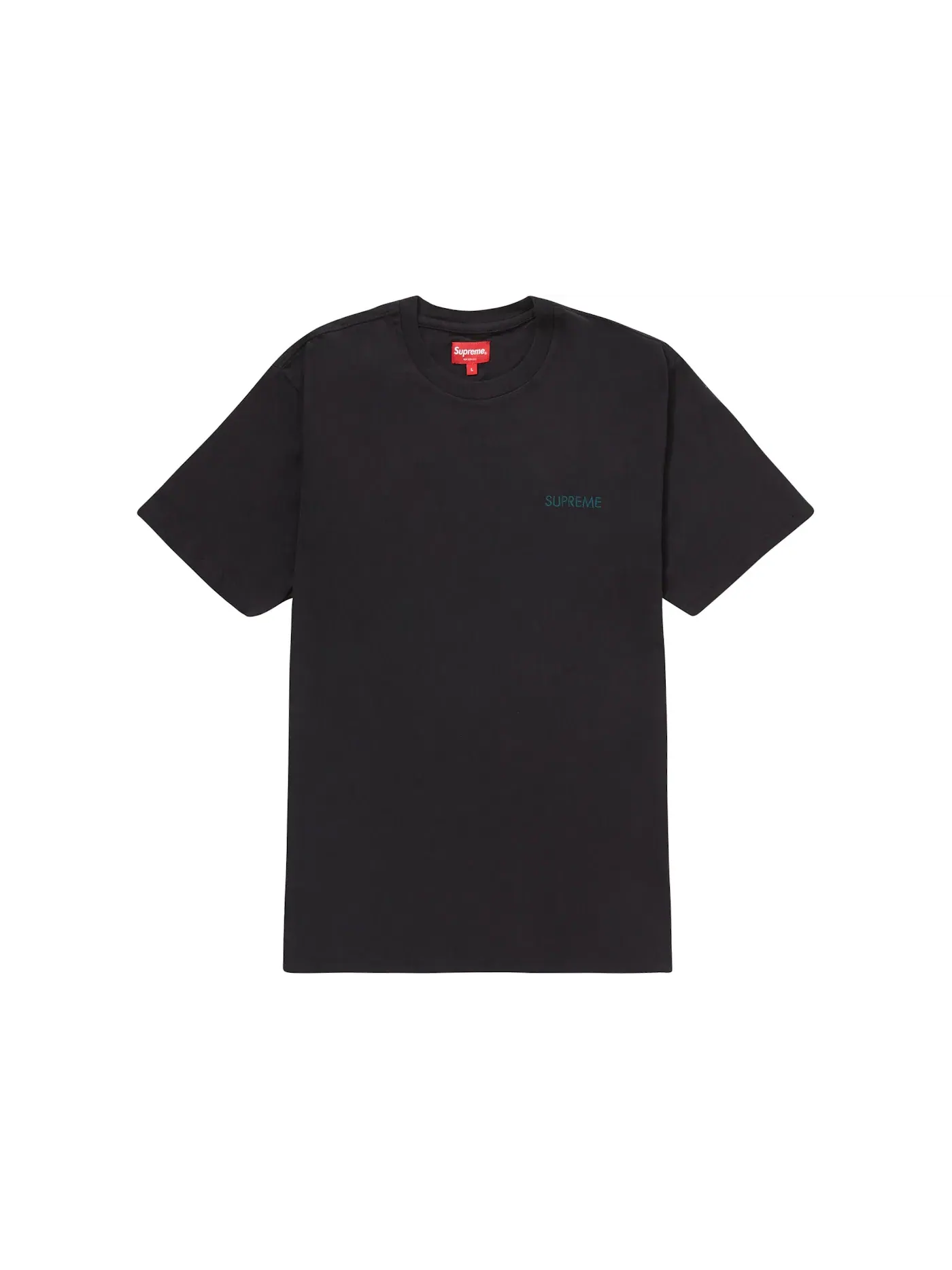 Мужская футболка Supreme Washed Capital S/S Top Black — изображение 1 из 1
