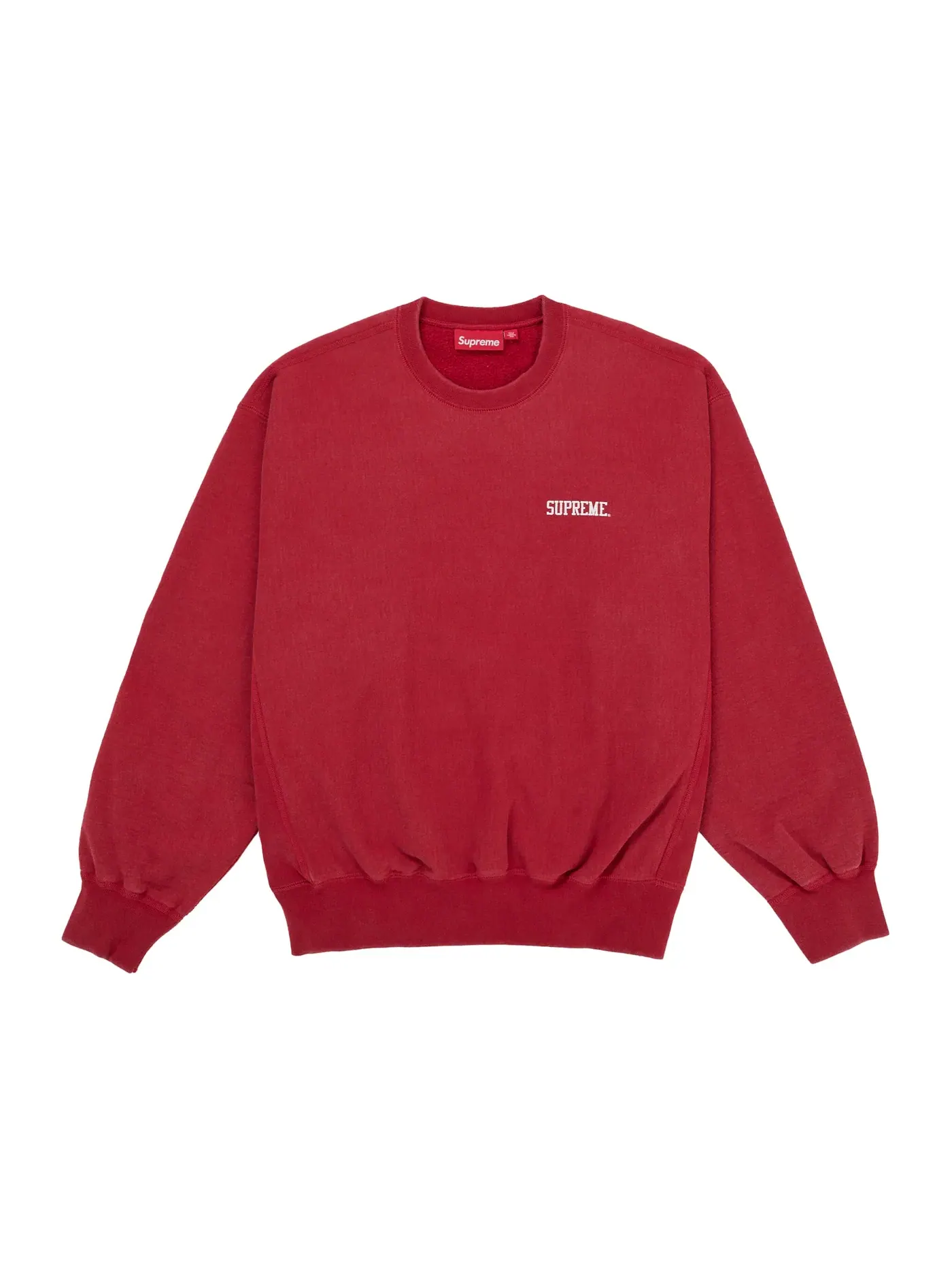 Мужской свитшот с круглым вырезом Supreme Crewneck — изображение 1 из 1, красный