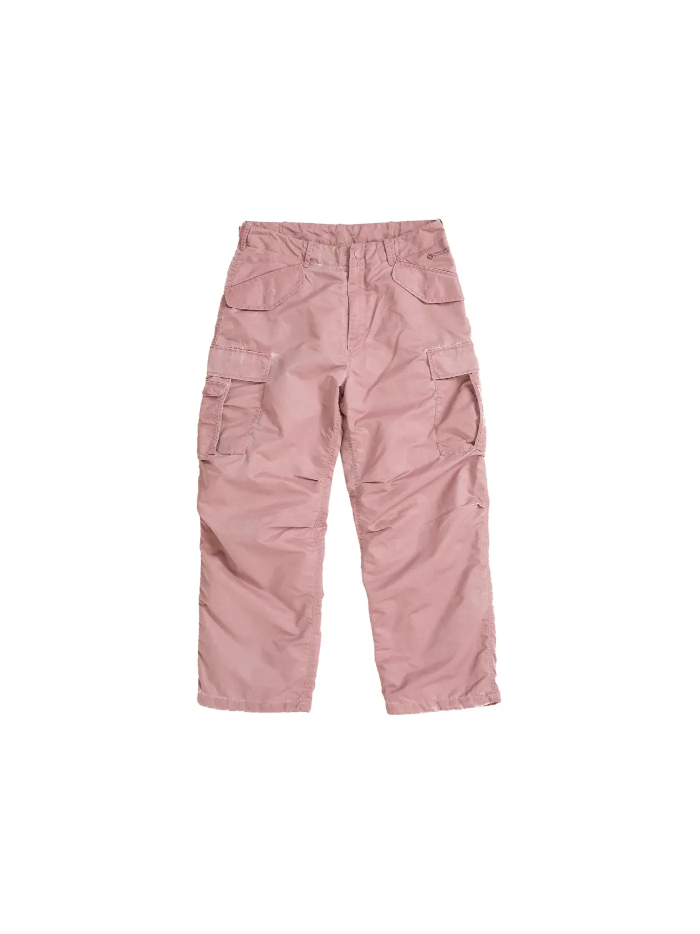 Мужские штаны из сатина с принтом Supreme Washed Flight Satin Cargo Pant — изображение 1 из 2, розовый
