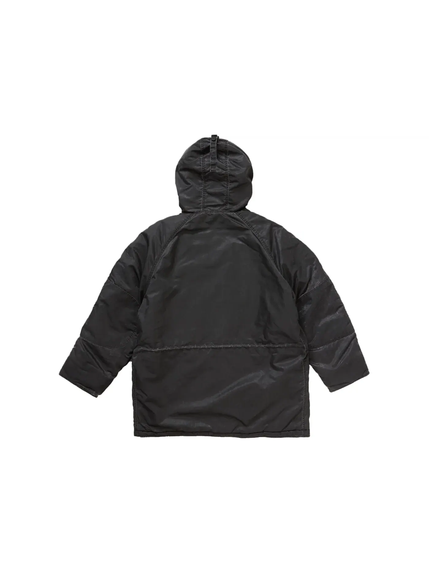 Мужская куртка-парка из сатина с принтом Supreme Washed Flight Satin N 3B Parka — изображение 4 из 4, черный