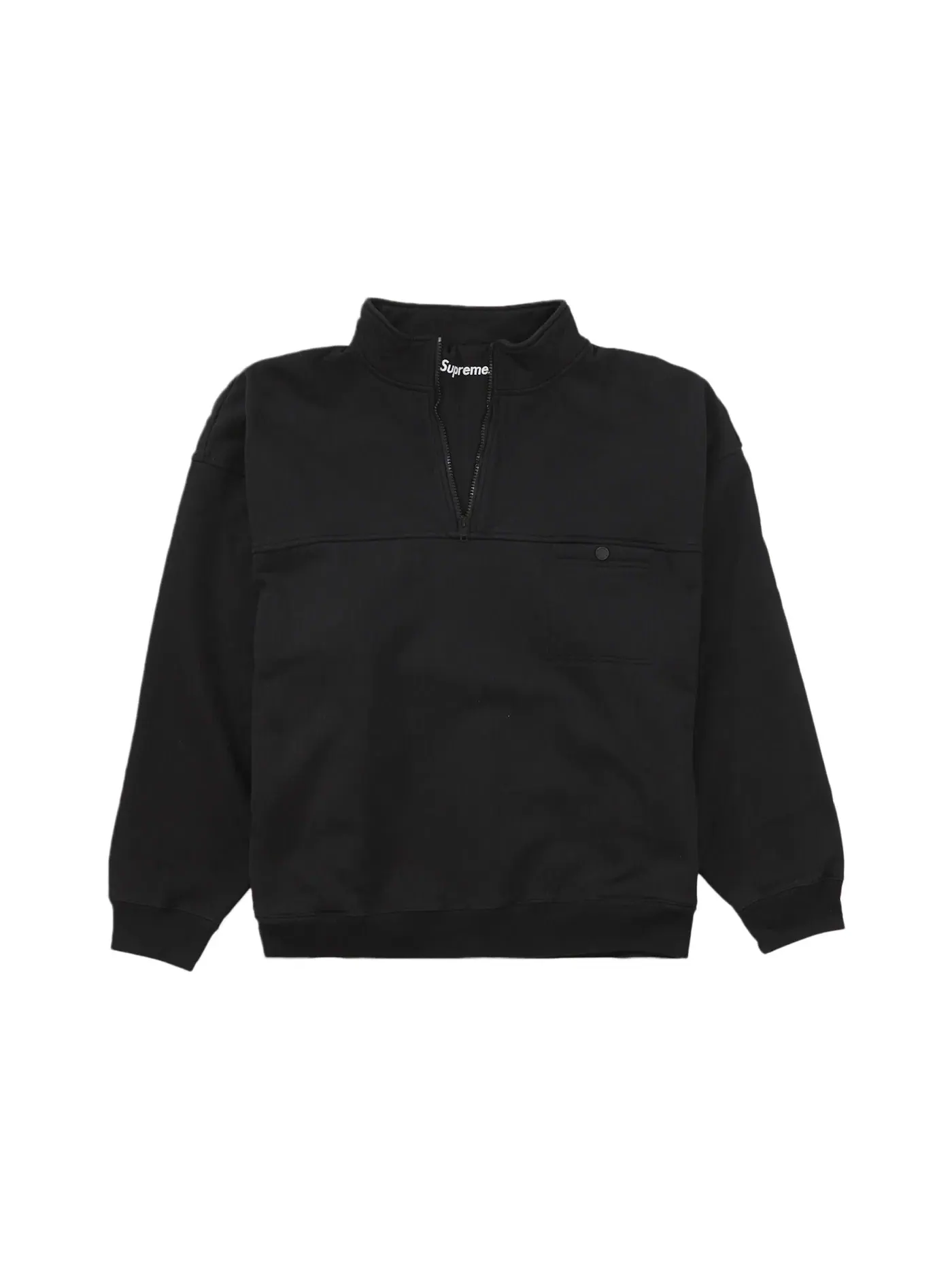 Мужской свитшот с длинным рукавом Supreme Pullover — изображение 2 из 3, черный