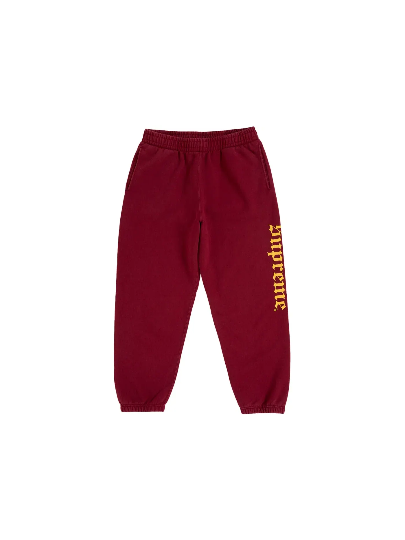 Мужские спортивные штаны с принтом Sweatpant Supreme — изображение 1 из 1, красный