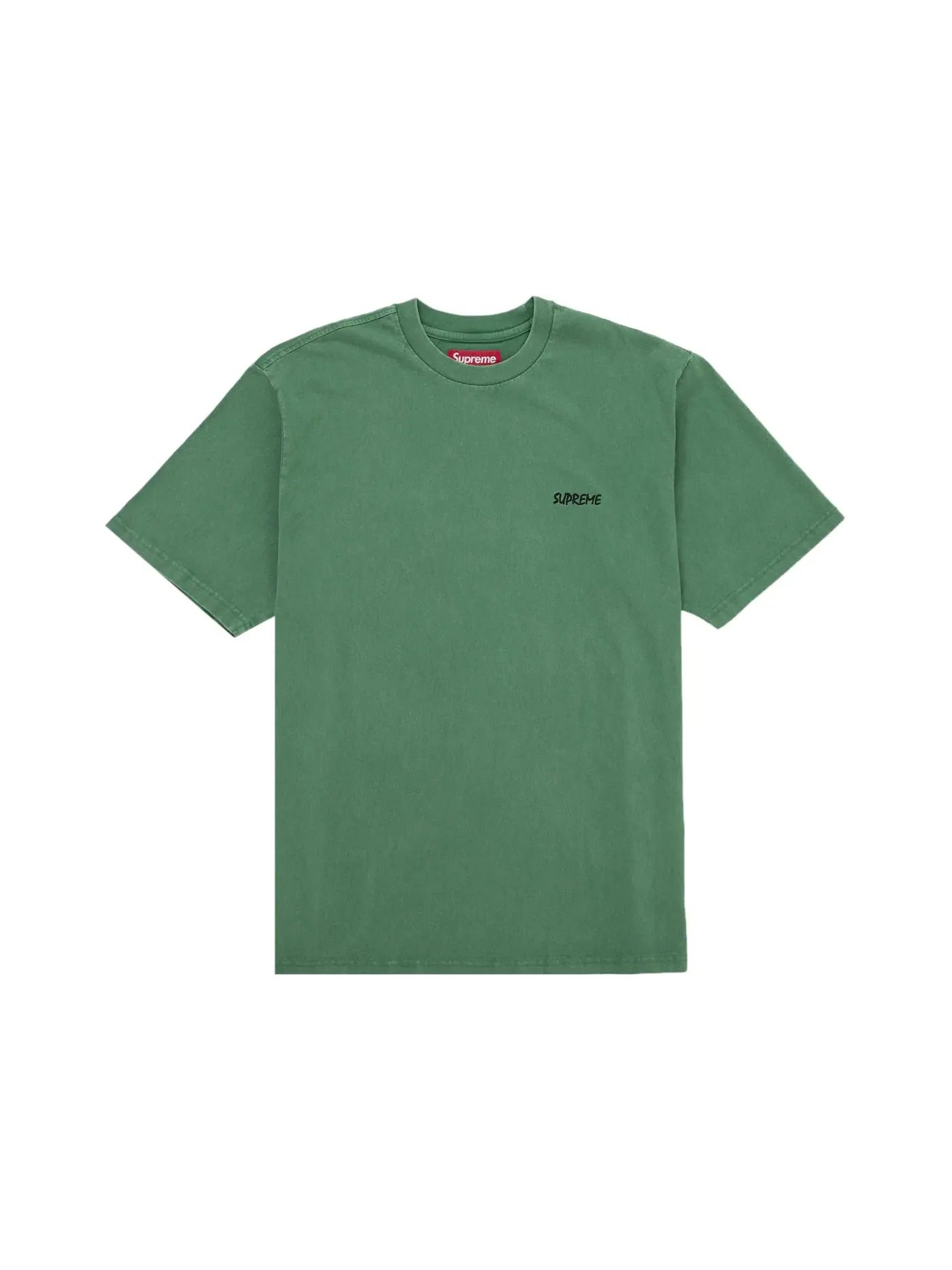 Мужская футболка Supreme Washed S/S Top — изображение 1 из 1, зеленый