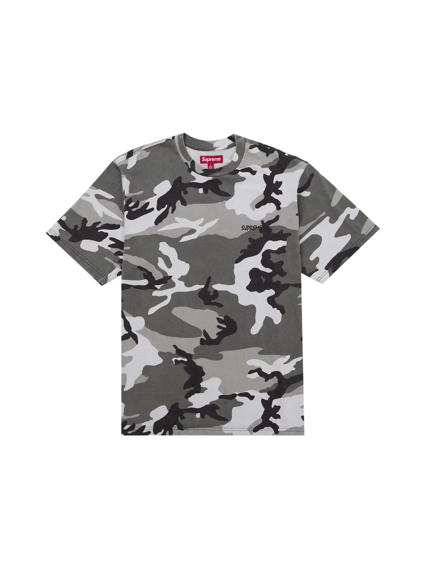 Мужская футболка с коротким рукавом Supreme Top — изображение 1 из 1, снежный камуфляж
