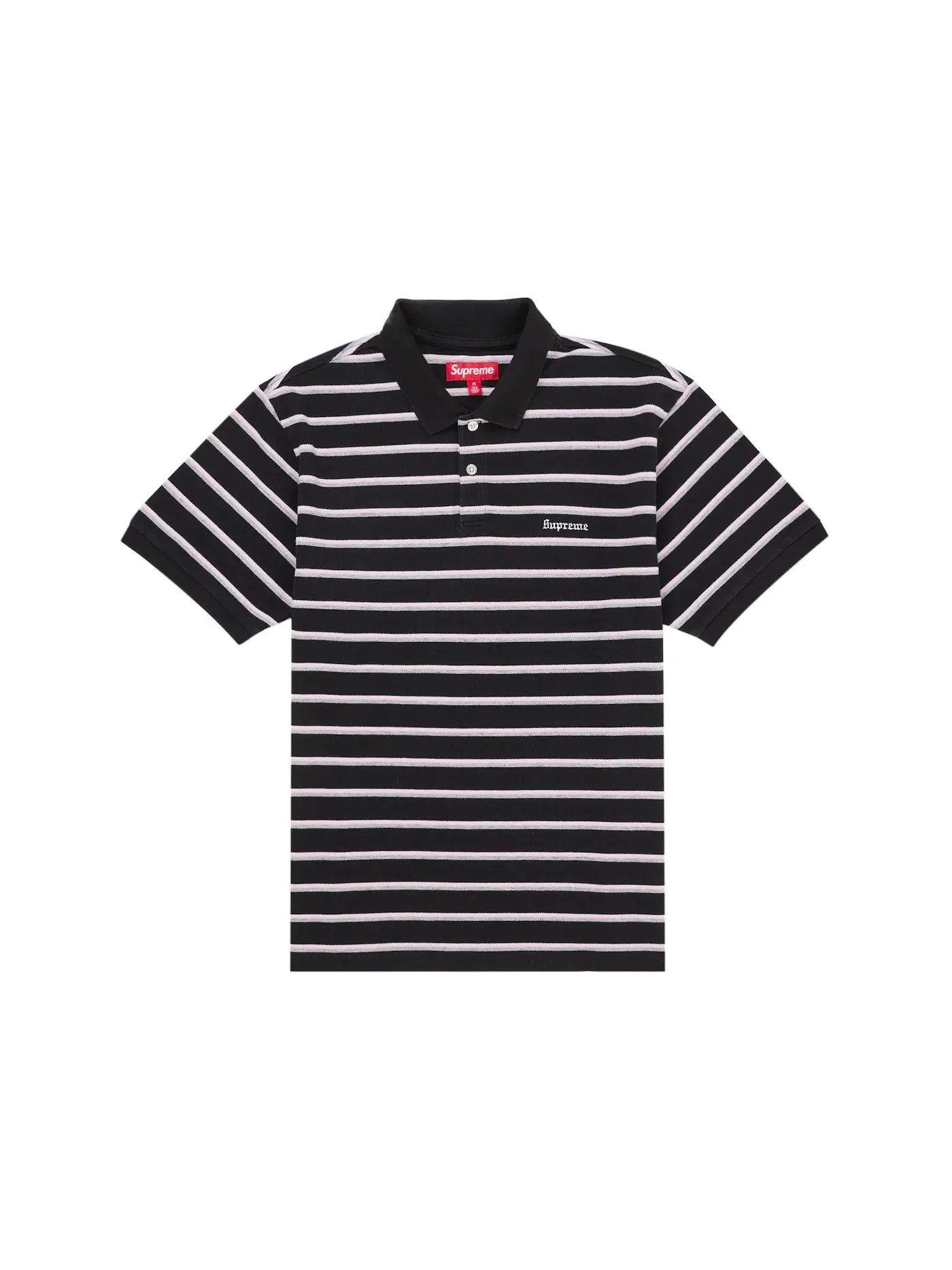 Мужское поло с принтом Polo Supreme — изображение 1 из 1, черный