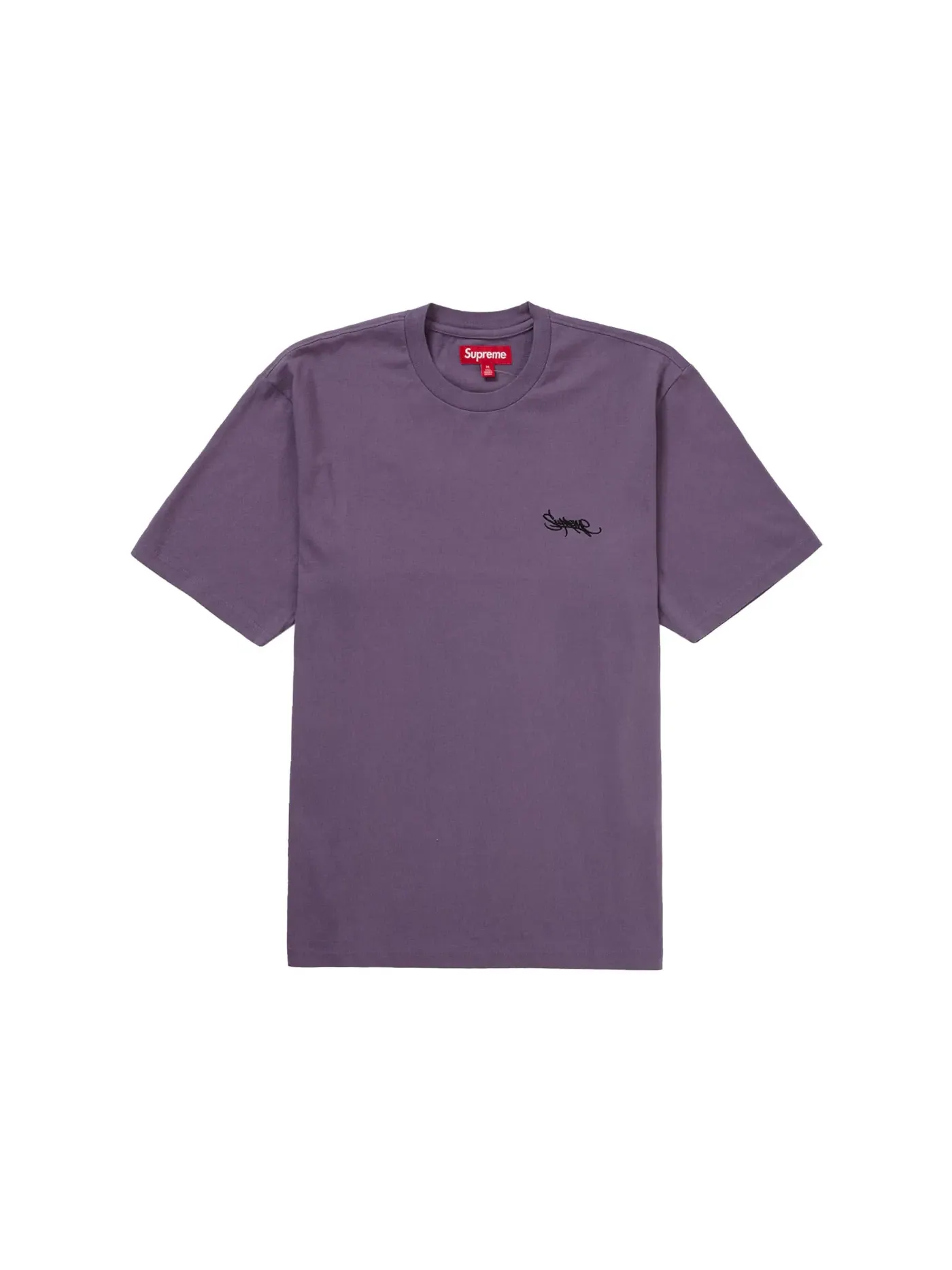 Мужская футболка с принтом Supreme Washed Tag Top Supreme — изображение 1 из 1, фиолетовый