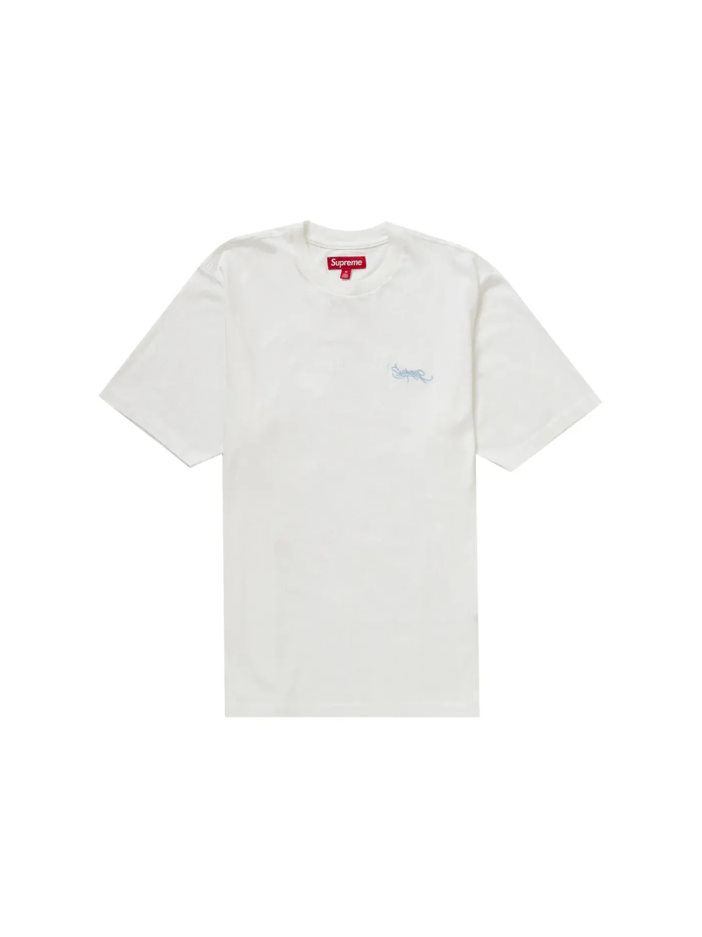 Мужская футболка с принтом Supreme — изображение 1 из 1, белый