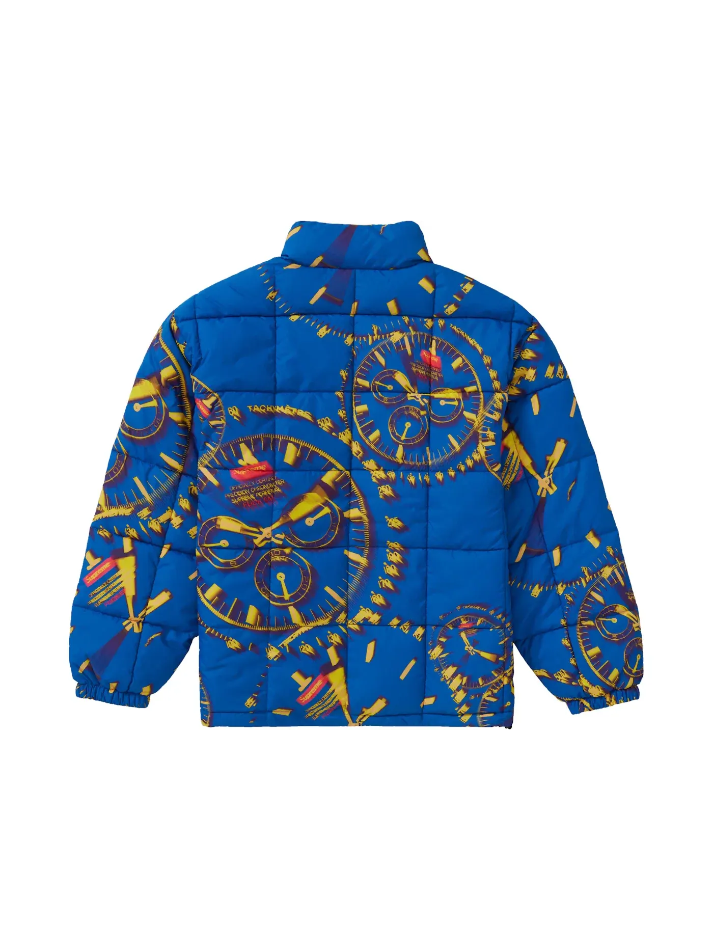 Мужская куртка пуховая с принтом Puffy Jacket Supreme — изображение 2 из 3, королевский