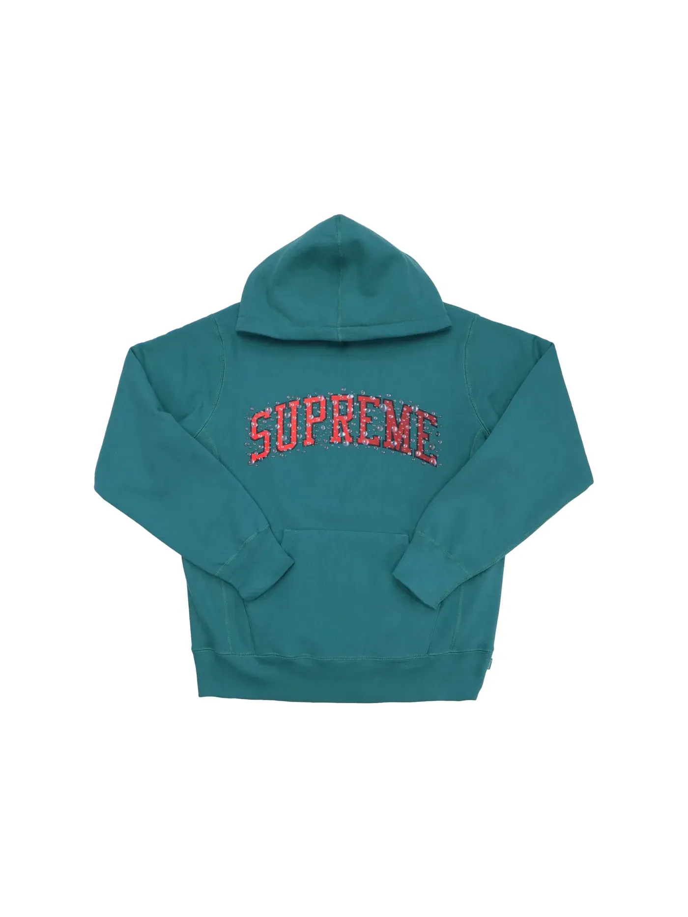 Мужской худи с принтом Supreme Water Arc Hooded Sweatshirt — изображение 1 из 1, темно-бирюзовый