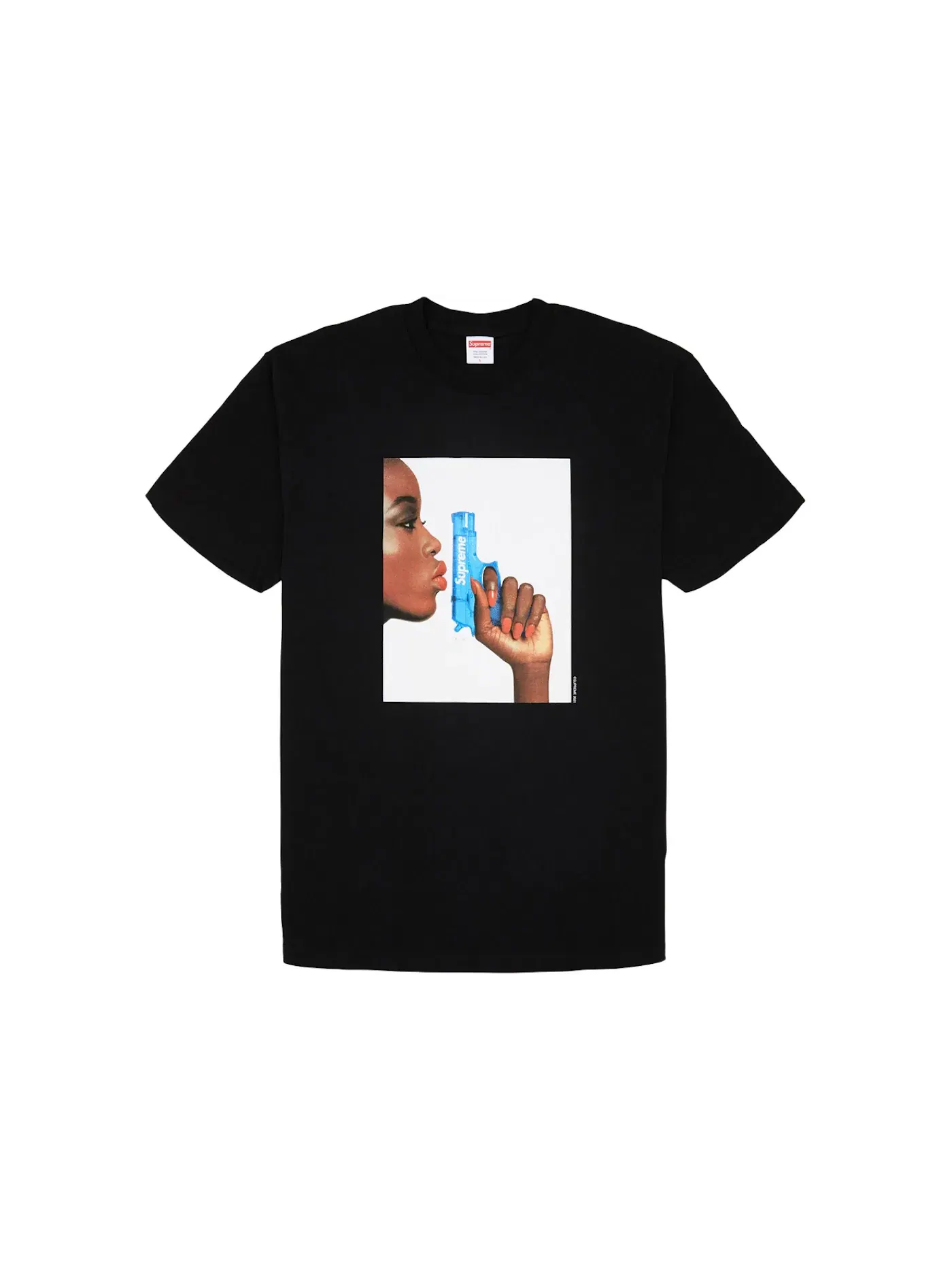 Мужская футболка с принтом Supreme Tee — изображение 1 из 1, черный