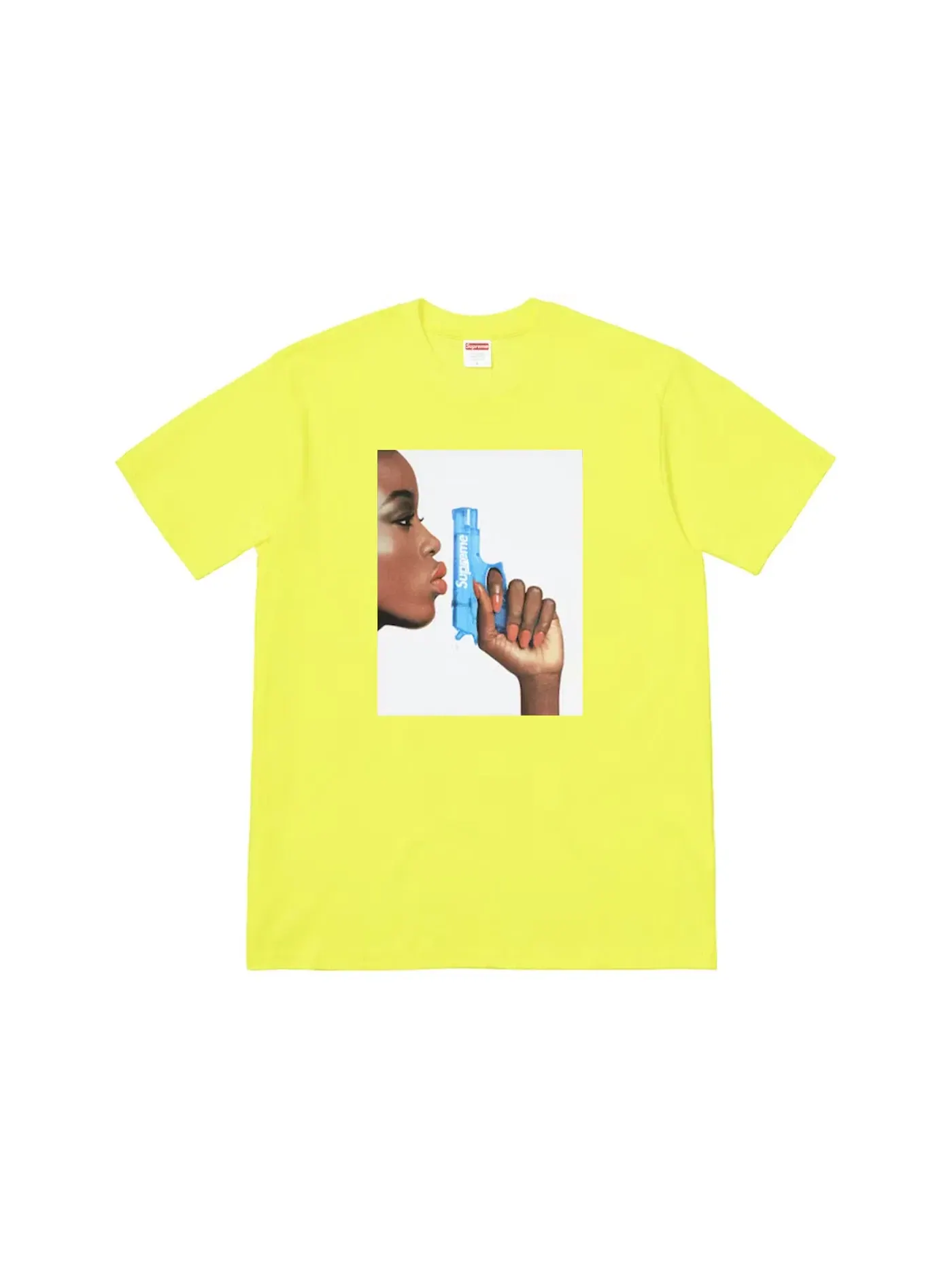 Мужская футболка с принтом Tee Supreme — изображение 1 из 1, яркий желтый