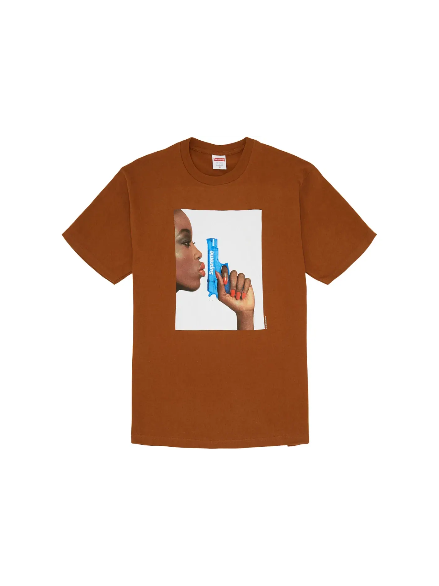 Мужская футболка с принтом Tee Supreme — изображение 1 из 1, коричневый