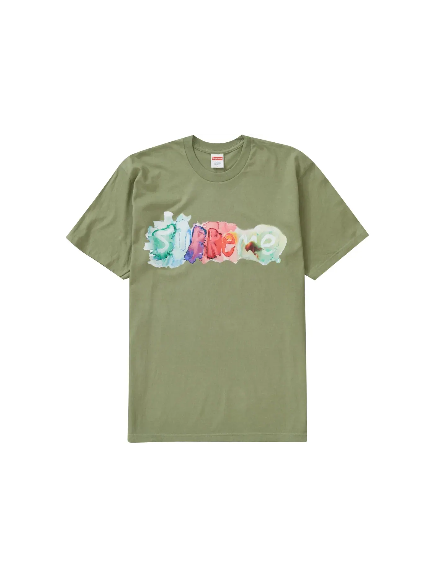 Мужская футболка Supreme Tee — изображение 1 из 1, светлый оливковый
