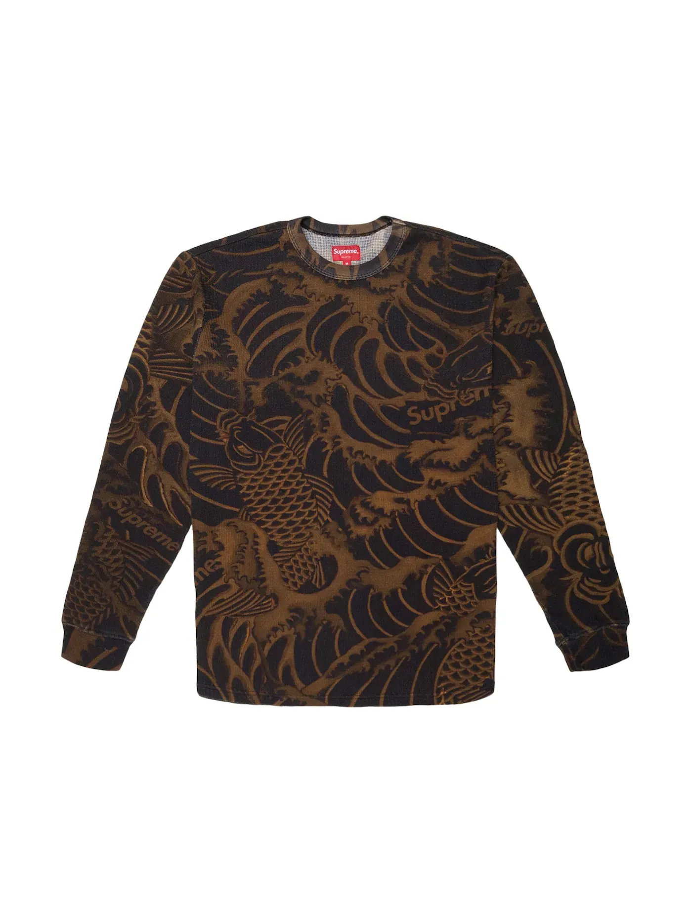 Мужская футболка с длинным рукавом Supreme Top — изображение 1 из 1, черный