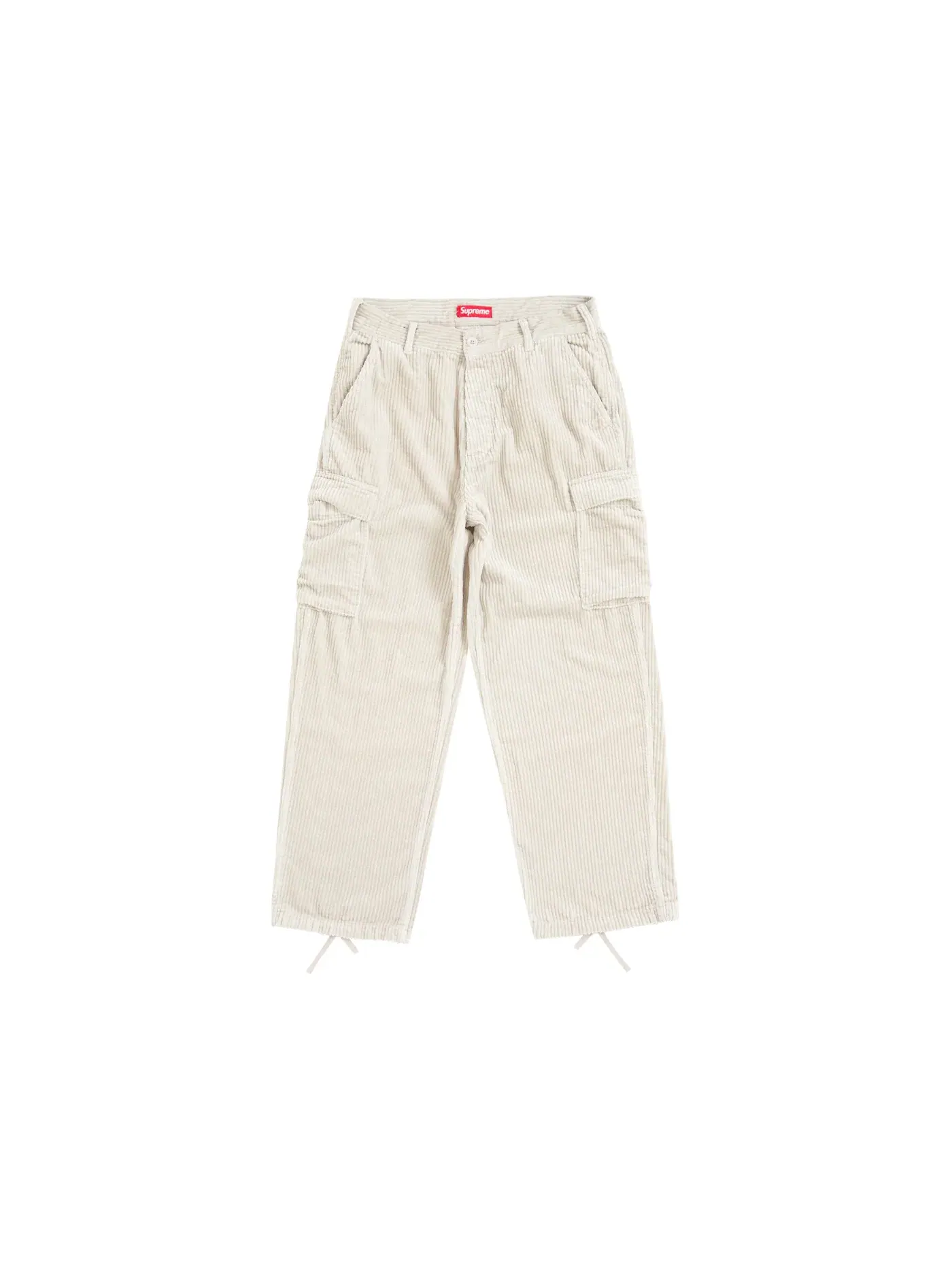 Мужские брюки-карго из вельветона Supreme Wide Wale Corduroy Cargo Pant (FW24) — изображение 1 из 2, серый
