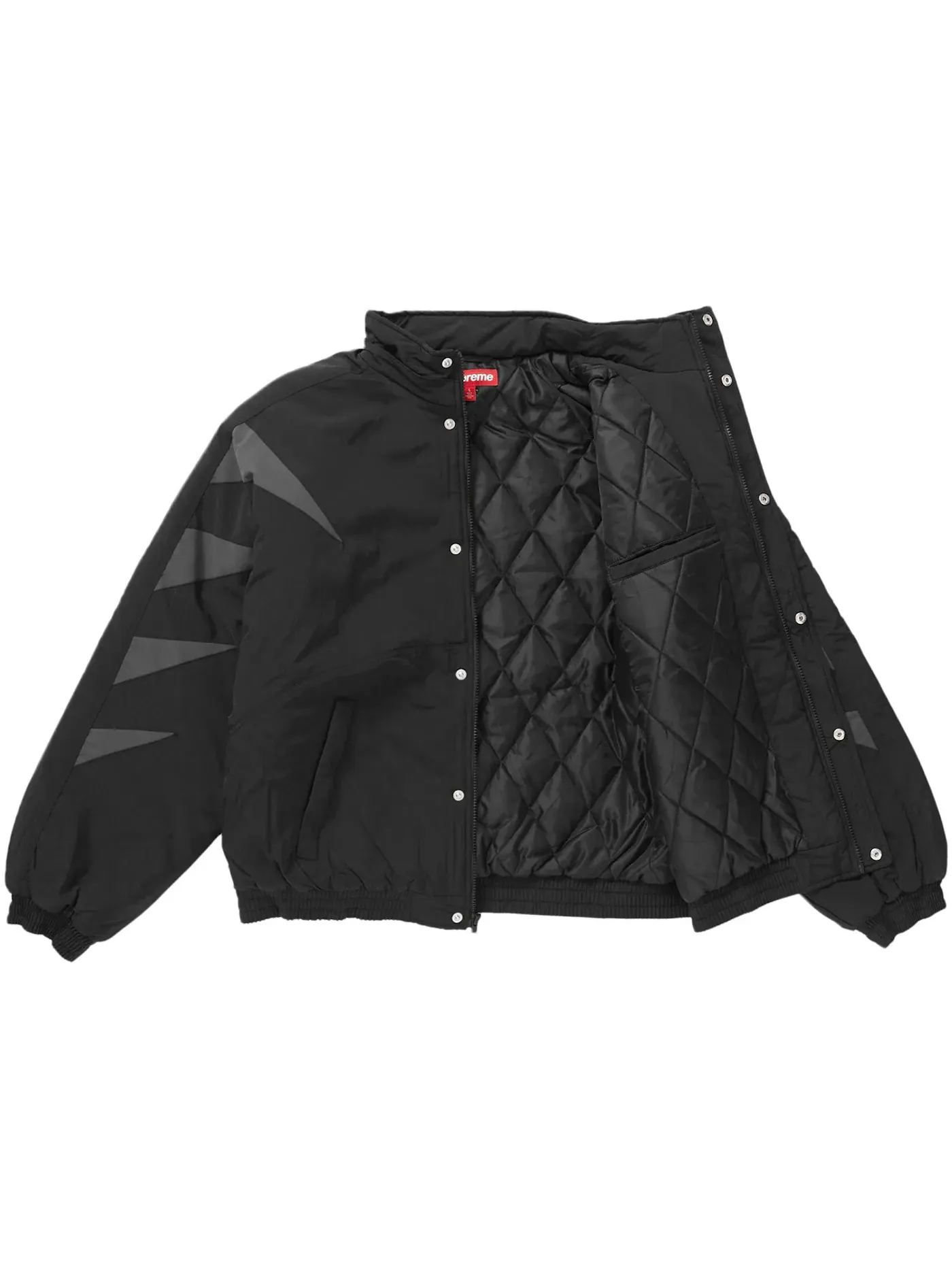 Мужская куртка-пуховик с принтом Wildcat Sideline Puffer Jacket Supreme — изображение 3 из 5, черный