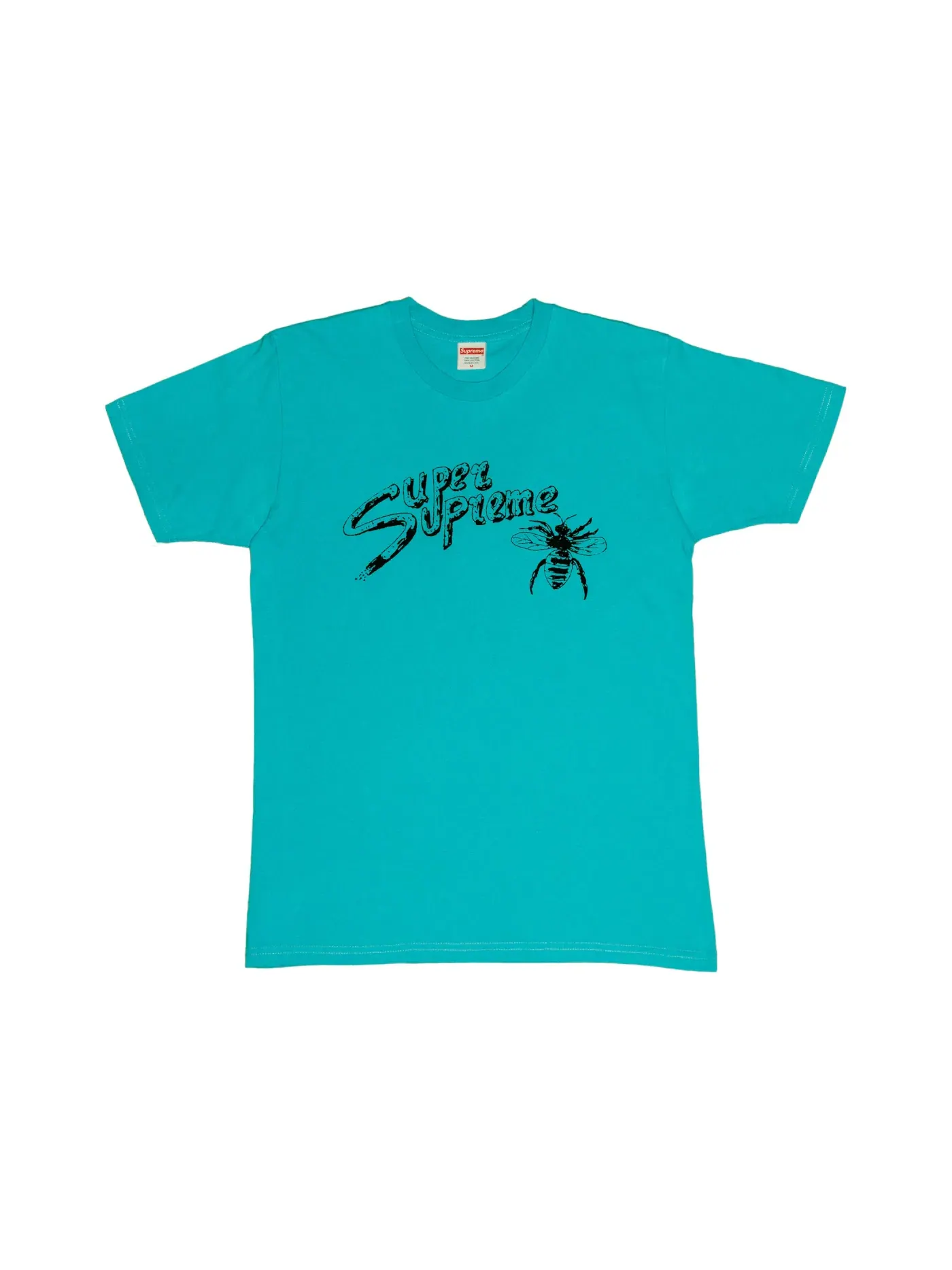 Мужская футболка с принтом Supreme Tee — изображение 1 из 1, бирюзовый