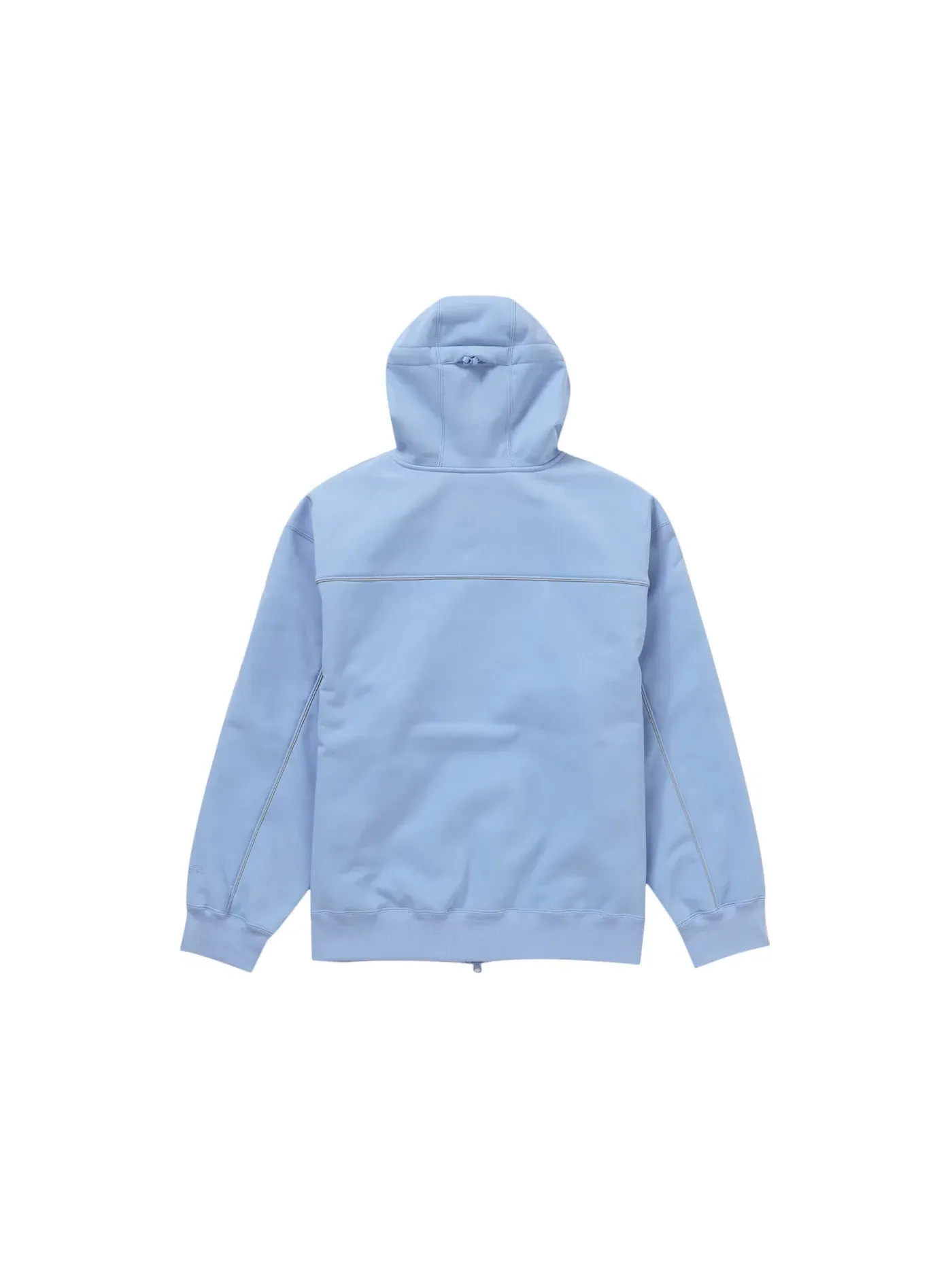 Мужская худи с капюшоном на молнии с ветрозащитой Supreme Sweatshirt (FW23) — изображение 2 из 2, светлый синий