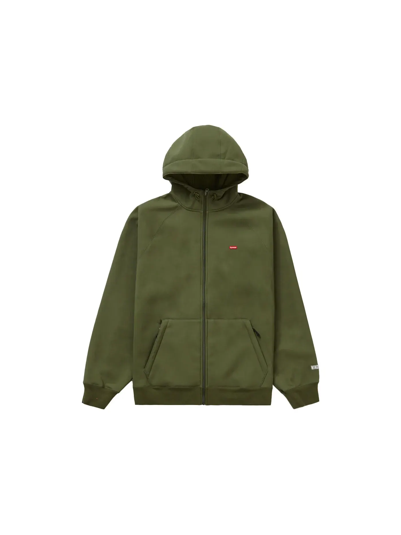 Мужской свитшот с капюшоном на молнии WINDSTOPPER Supreme — изображение 1 из 3, темный оливковый