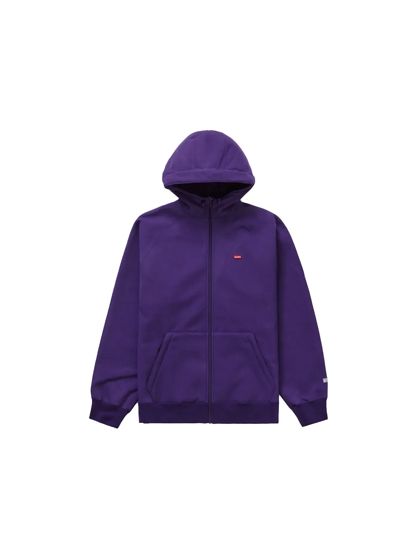 Мужской свитшот с капюшоном на молнии Supreme WINDSTOPPER Zip Up Hooded Sweatshirt (FW22) Dark Purple — изображение 1 из 3