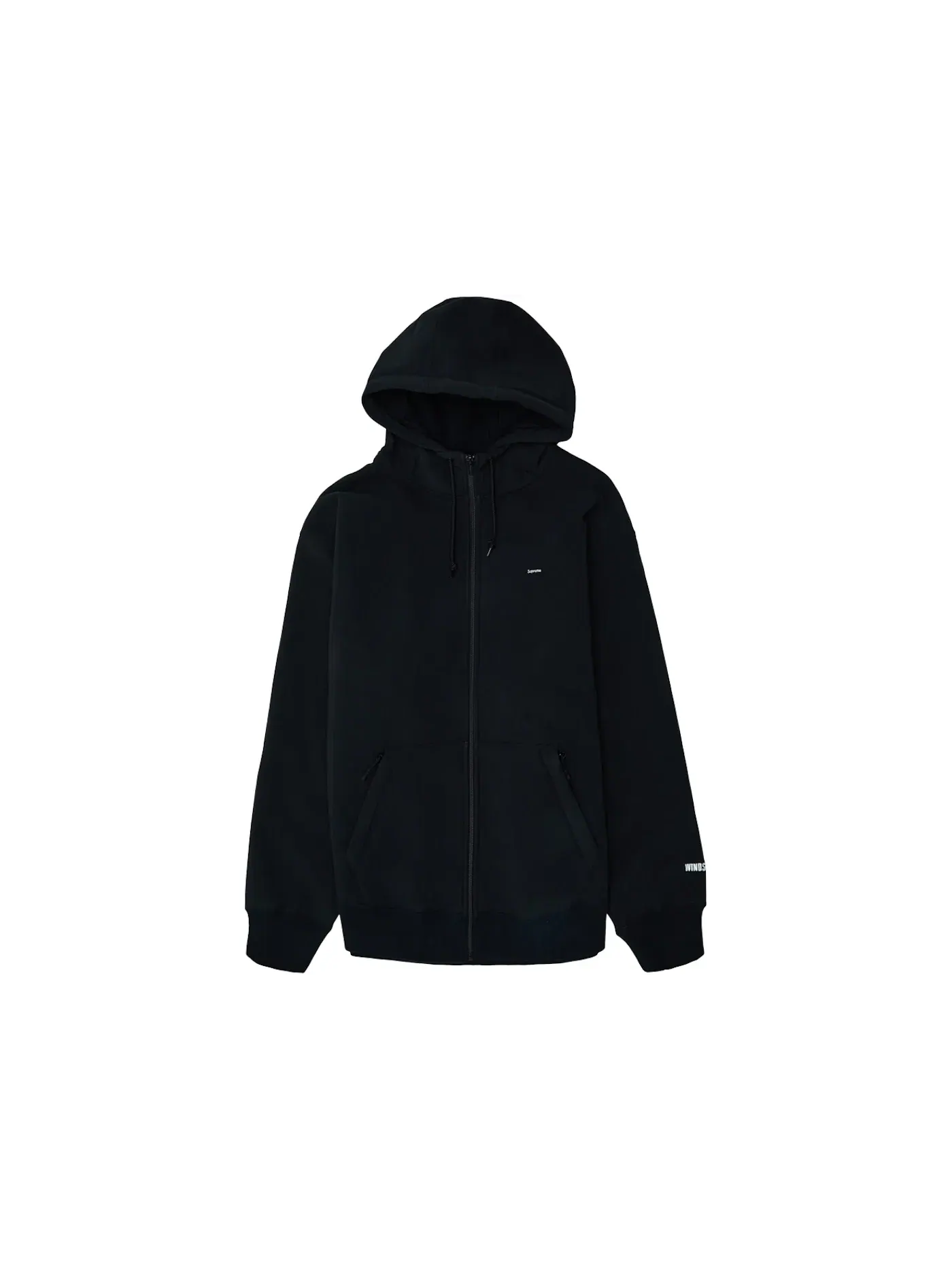 Мужской худи на молнии с капюшоном WINDSTOPPER Supreme — изображение 1 из 2, черный
