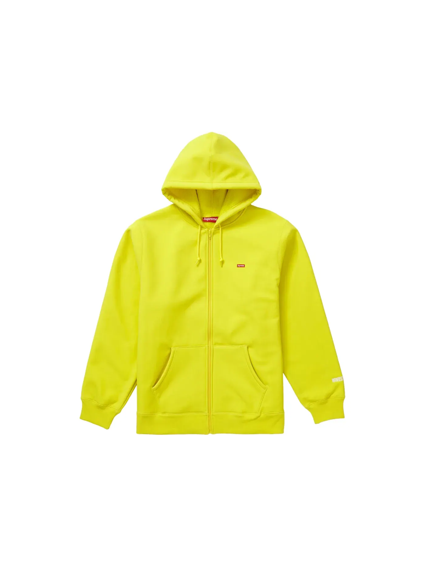 Мужская худи с принтом Hooded Sweatshirt (FW19) Supreme — изображение 1 из 1, яркий желтый