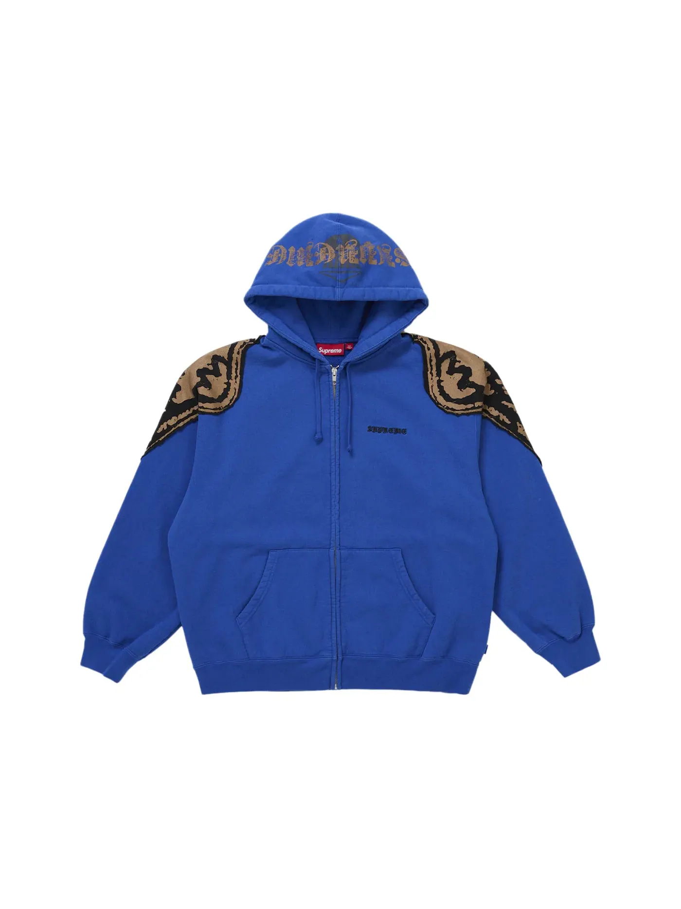 Мужская худи на молнии с принтом Supreme Wings Zip Up Hooded Sweatshirt (FW25) Supreme — изображение 1 из 1, королевский