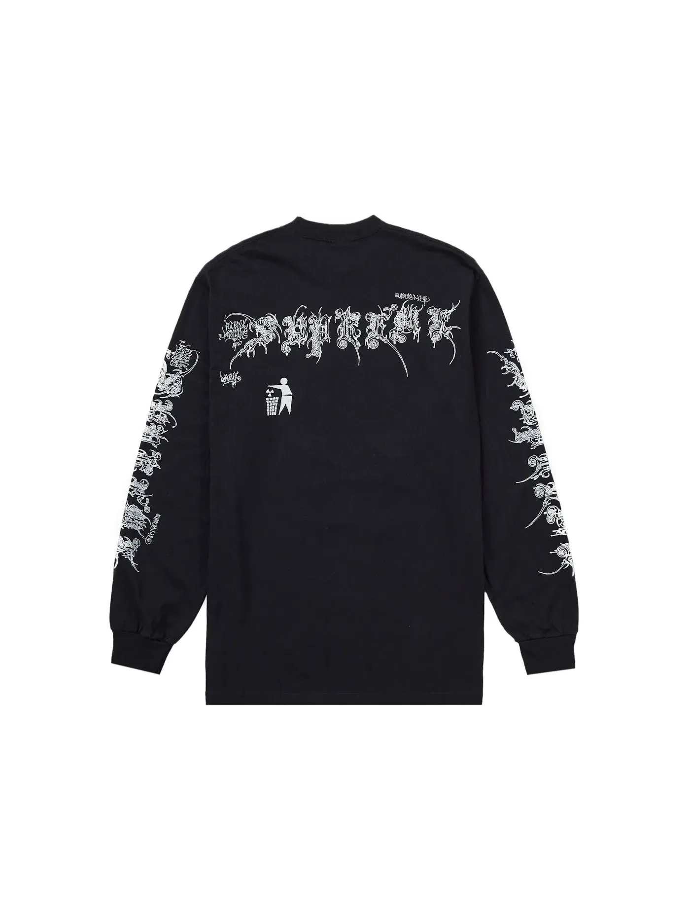 Мужская футболка с длинным рукавом с принтом Wombat Tee Supreme — изображение 2 из 2, черный