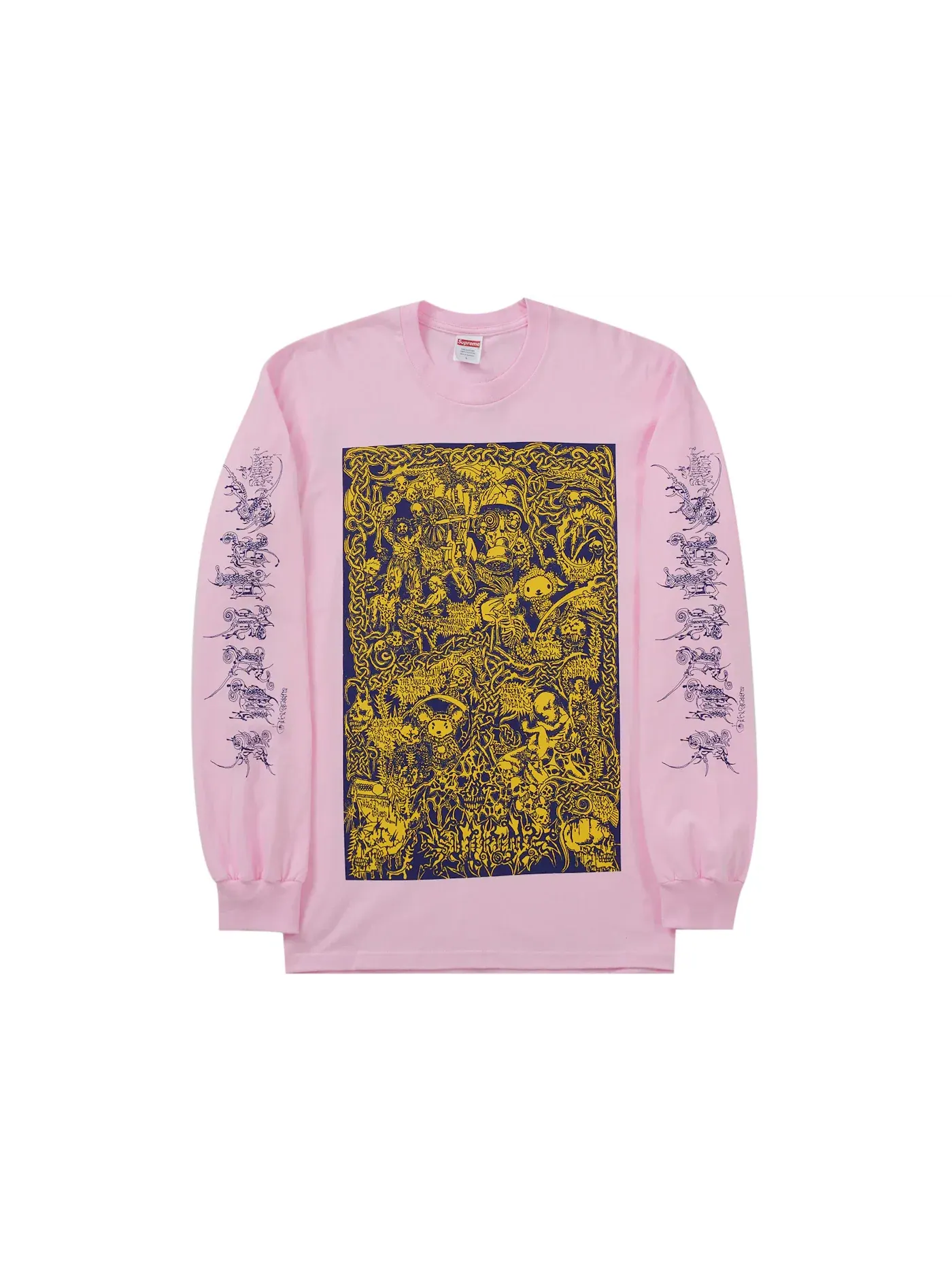 Мужская футболка с длинным рукавом Supreme Tee — изображение 1 из 2, розовый