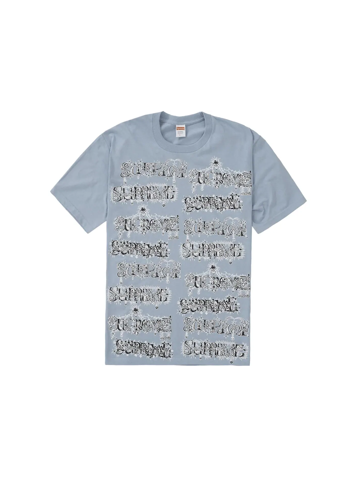 Мужская футболка с принтом Tee Supreme — изображение 1 из 1, синий