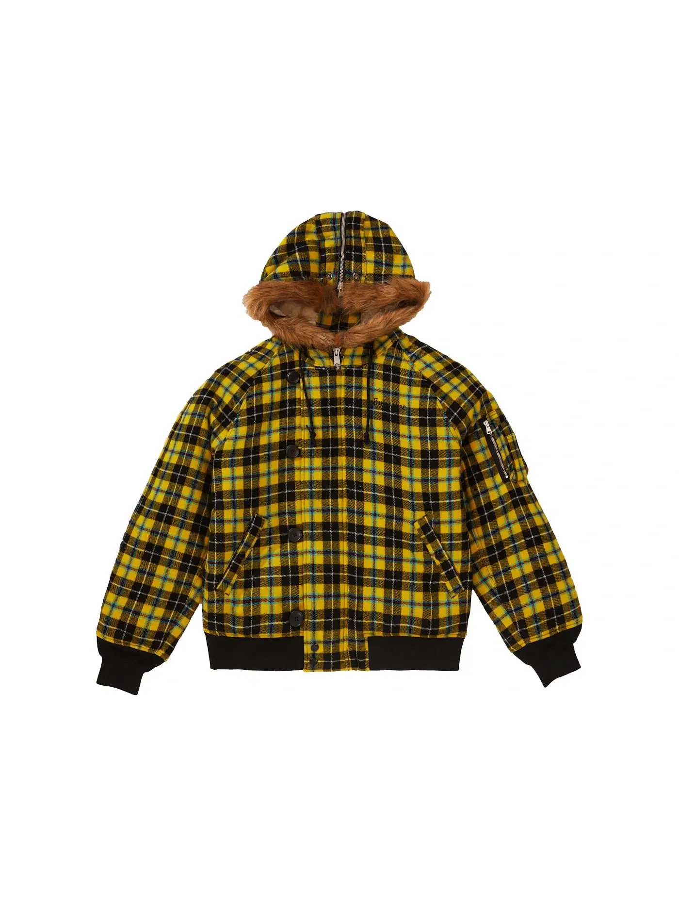 Мужская куртка с принтом Supreme N-2B Jacket — изображение 1 из 3, желтый